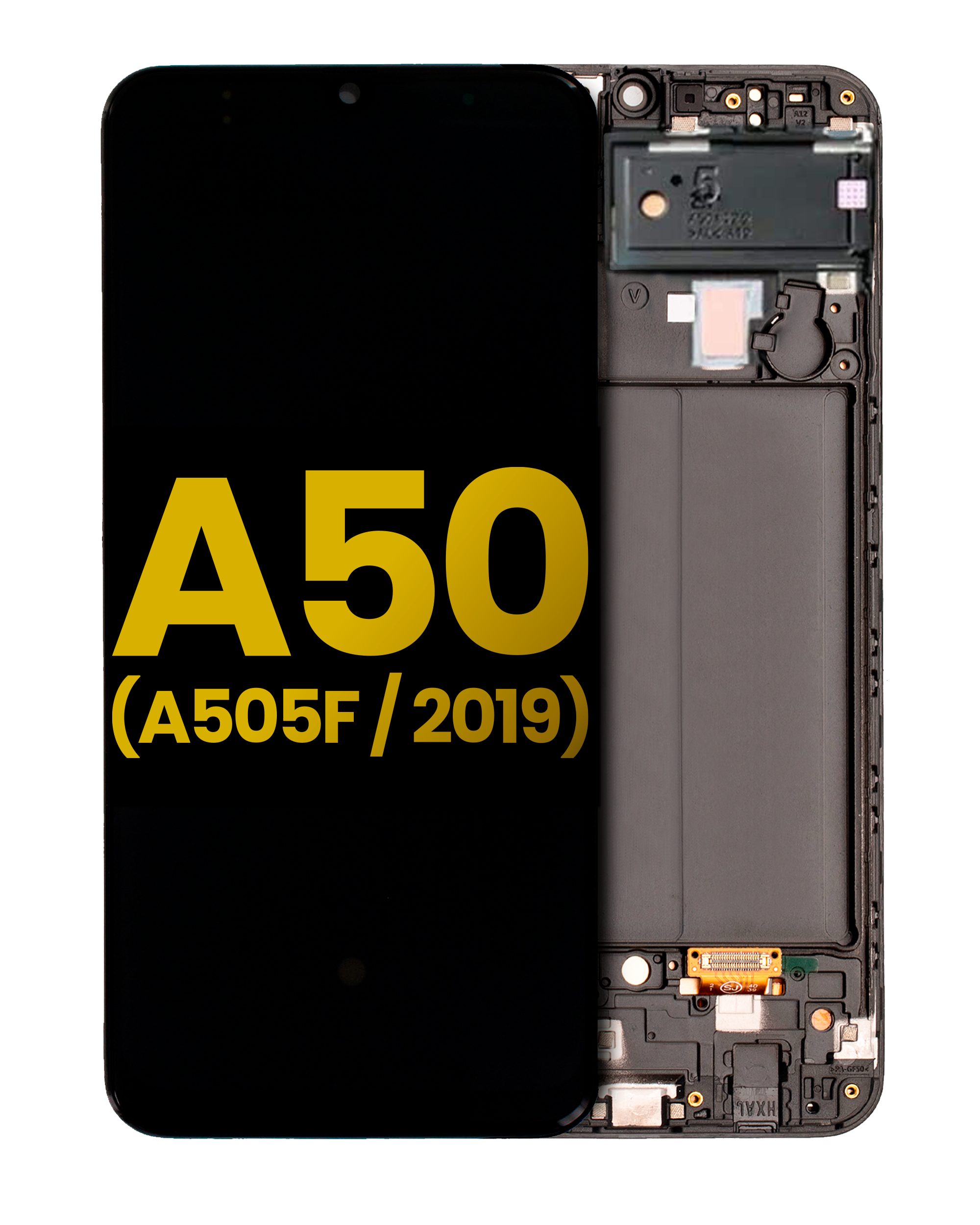 Oled Assembly With Frame Compatible For Samsung Galaxy A50 (A505F / 2019) (Refurbished) (All Colors)