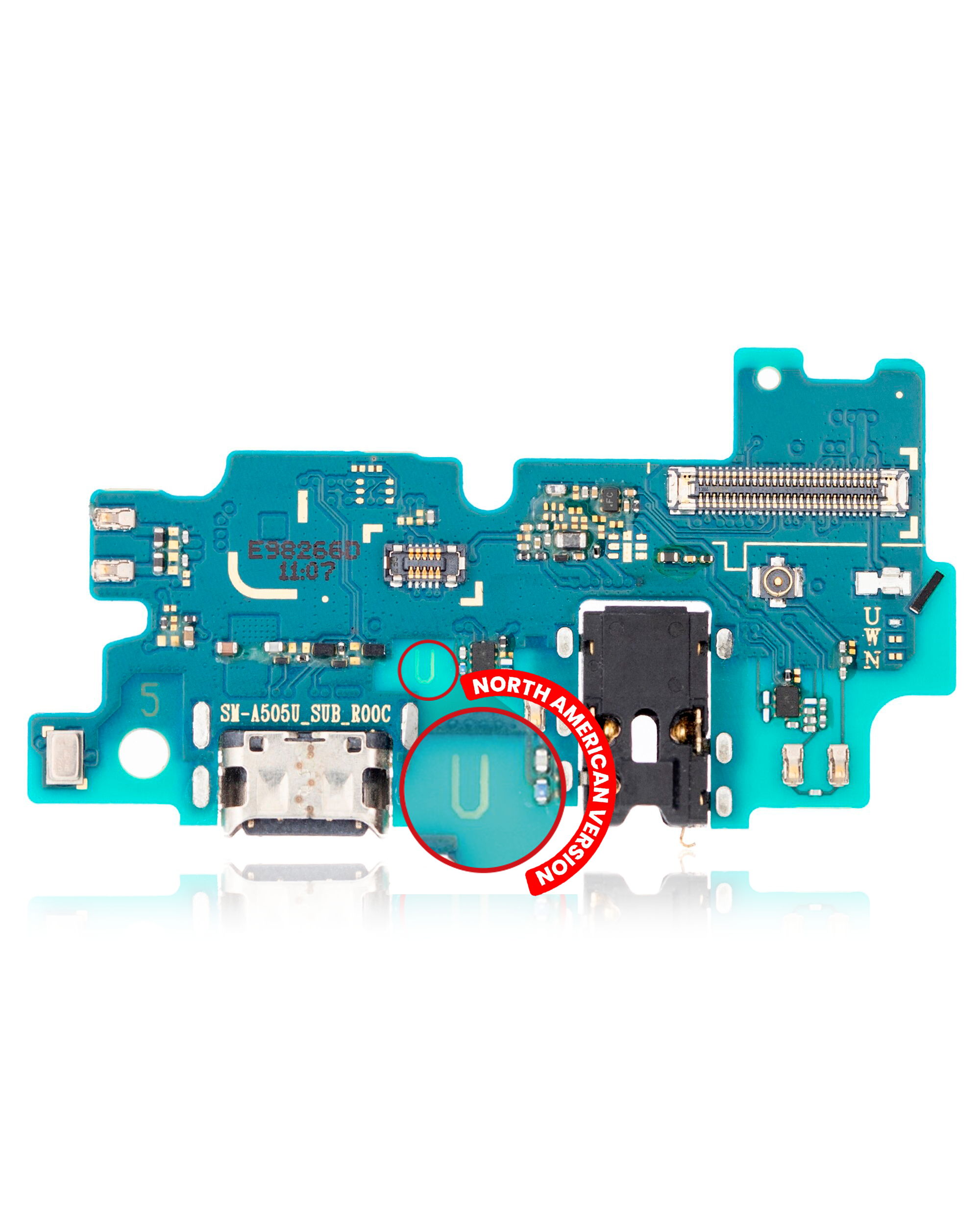Charging Port With Board Compatible For Samsung Galaxy A50 (A505U / 2019) (Us Version) (Premium)