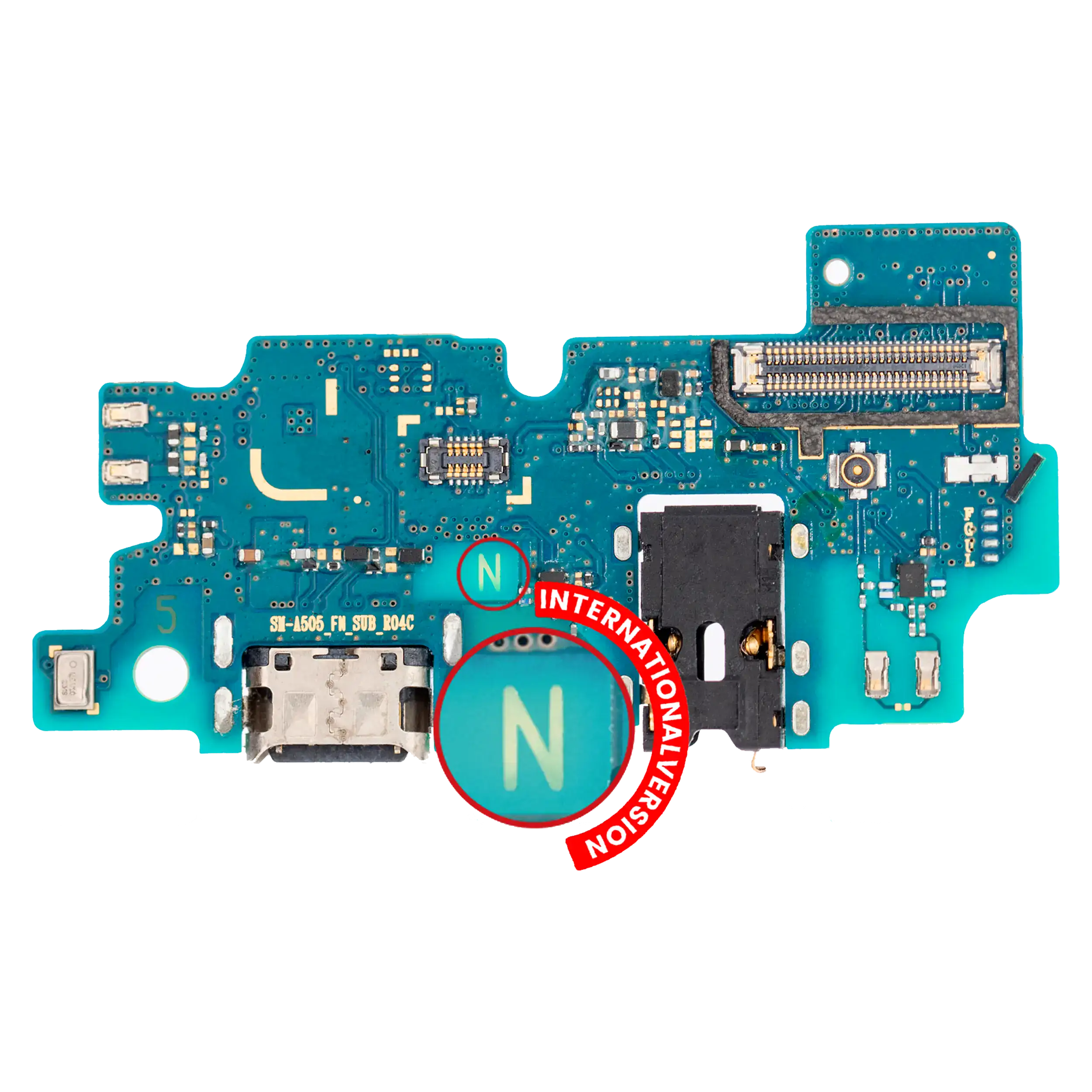 Charging Port With Board Compatible For Samsung Galaxy A50 (A505 / 2019) (International Version) (Premium)