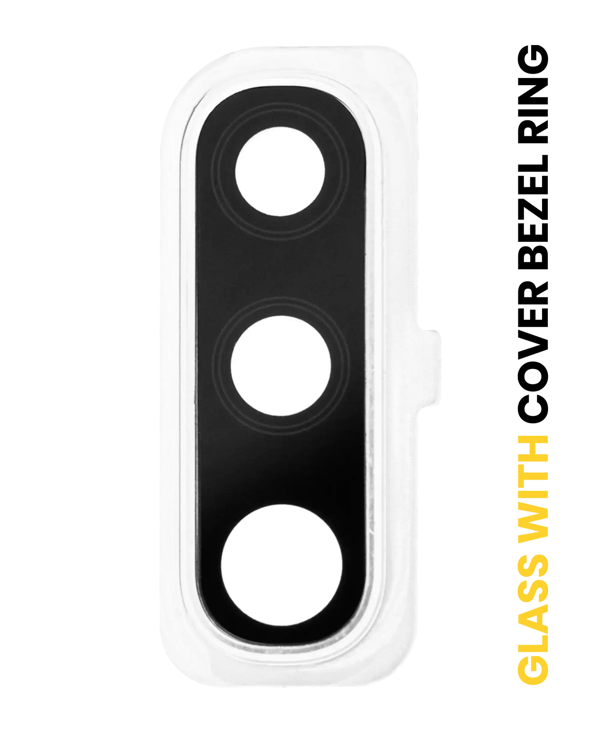 Back Camera Lens With Cover Bezel Ring Compatible For Samsung Galaxy A50 (A505 / 2019) (White)