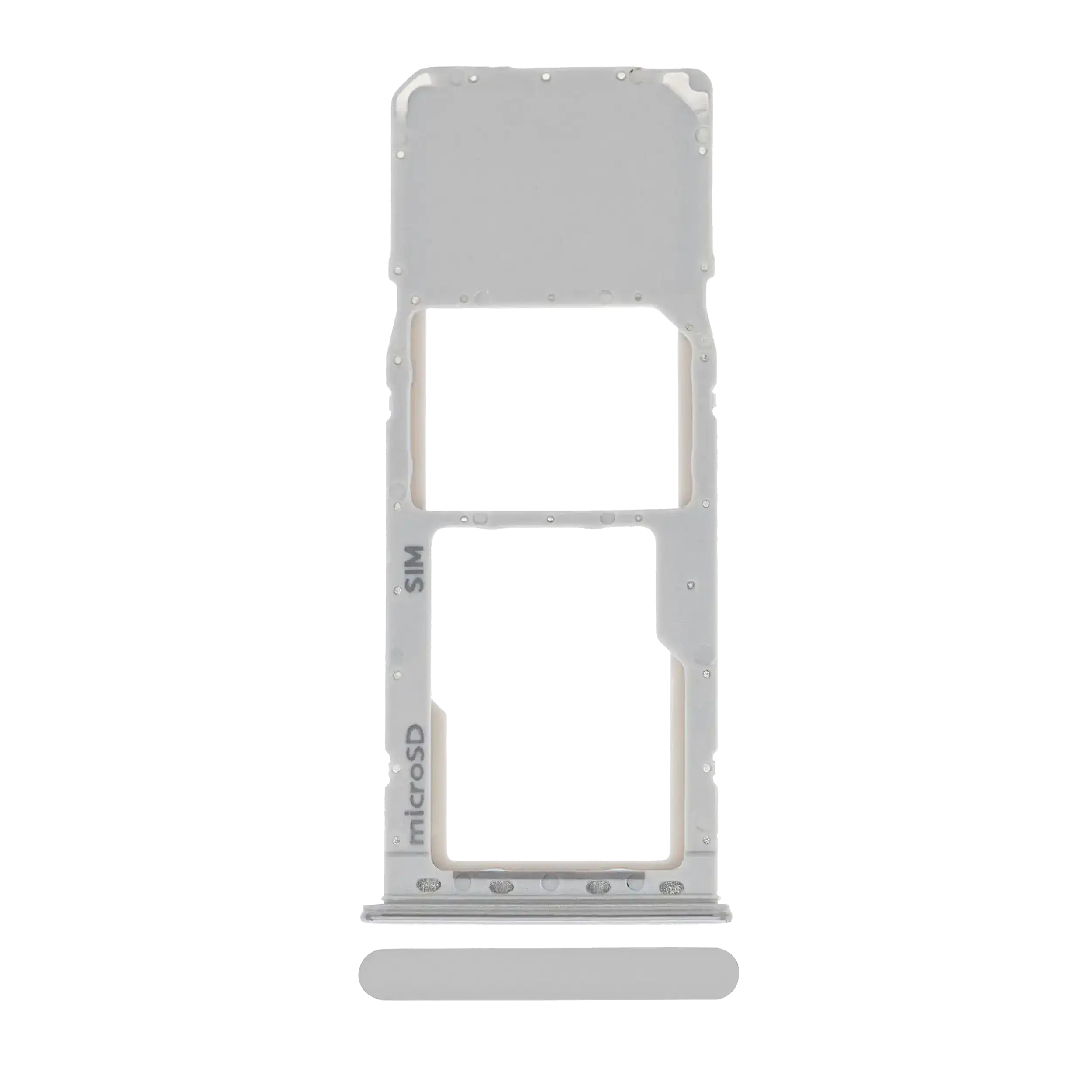 Single Sim Card Tray Compatible For Samsung Galaxy A20 (A205 / 2019) / A30 (A305 / 2019) / A50 (A505 / 2019) (Silver)