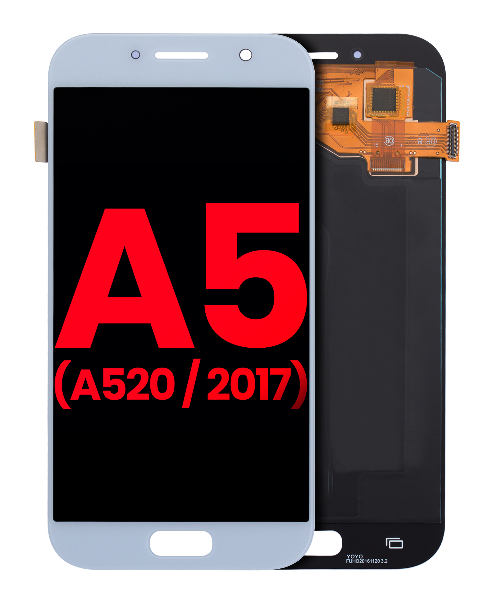 Oled Assembly Without Frame Compatible For Samsung Galaxy A5 (A520 / 2017) (Aftermarket Plus) (Blue Mist)