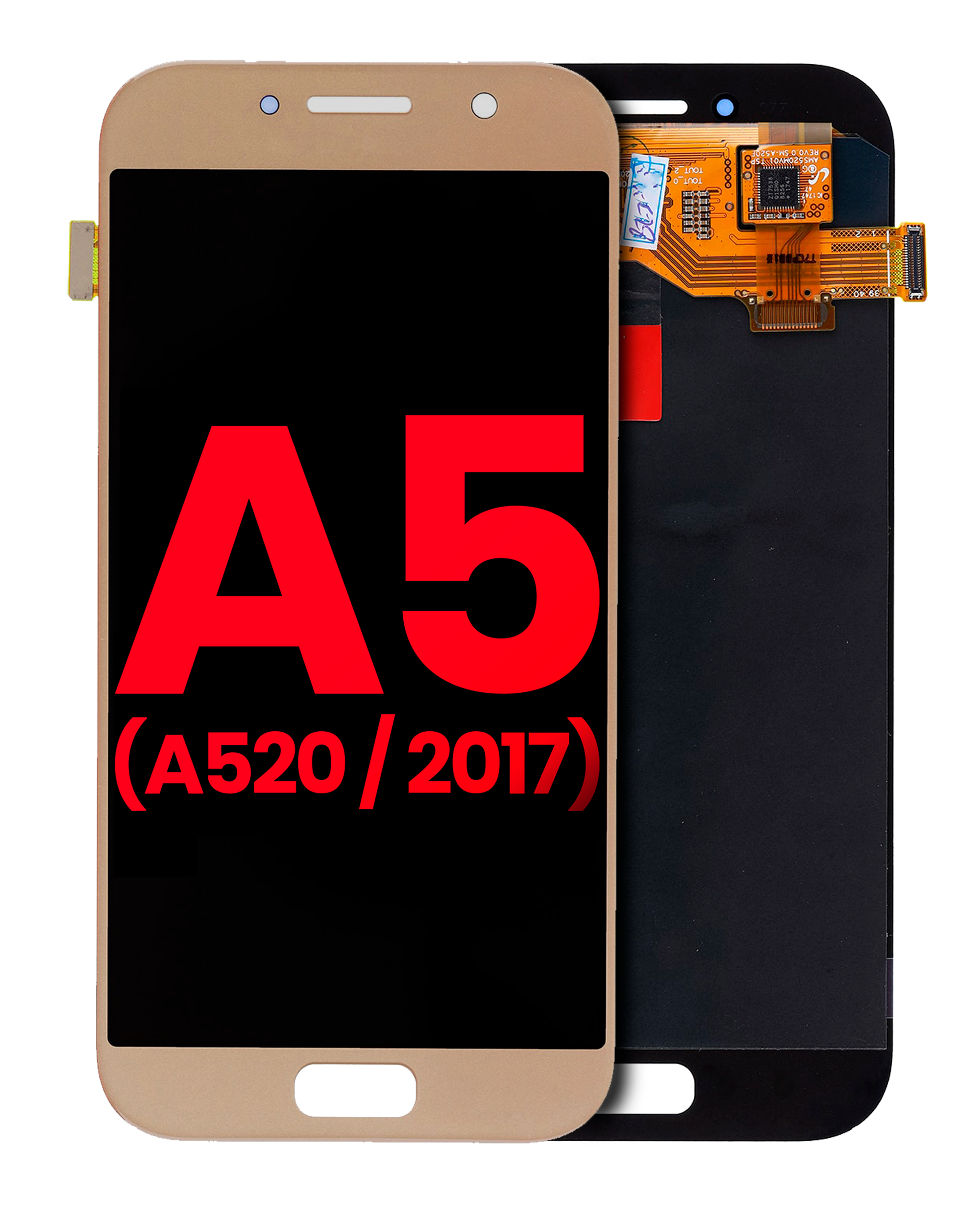 Oled Assembly Without Frame Compatible For Samsung Galaxy A5 (A520 / 2017) (Aftermarket Plus) (Gold)