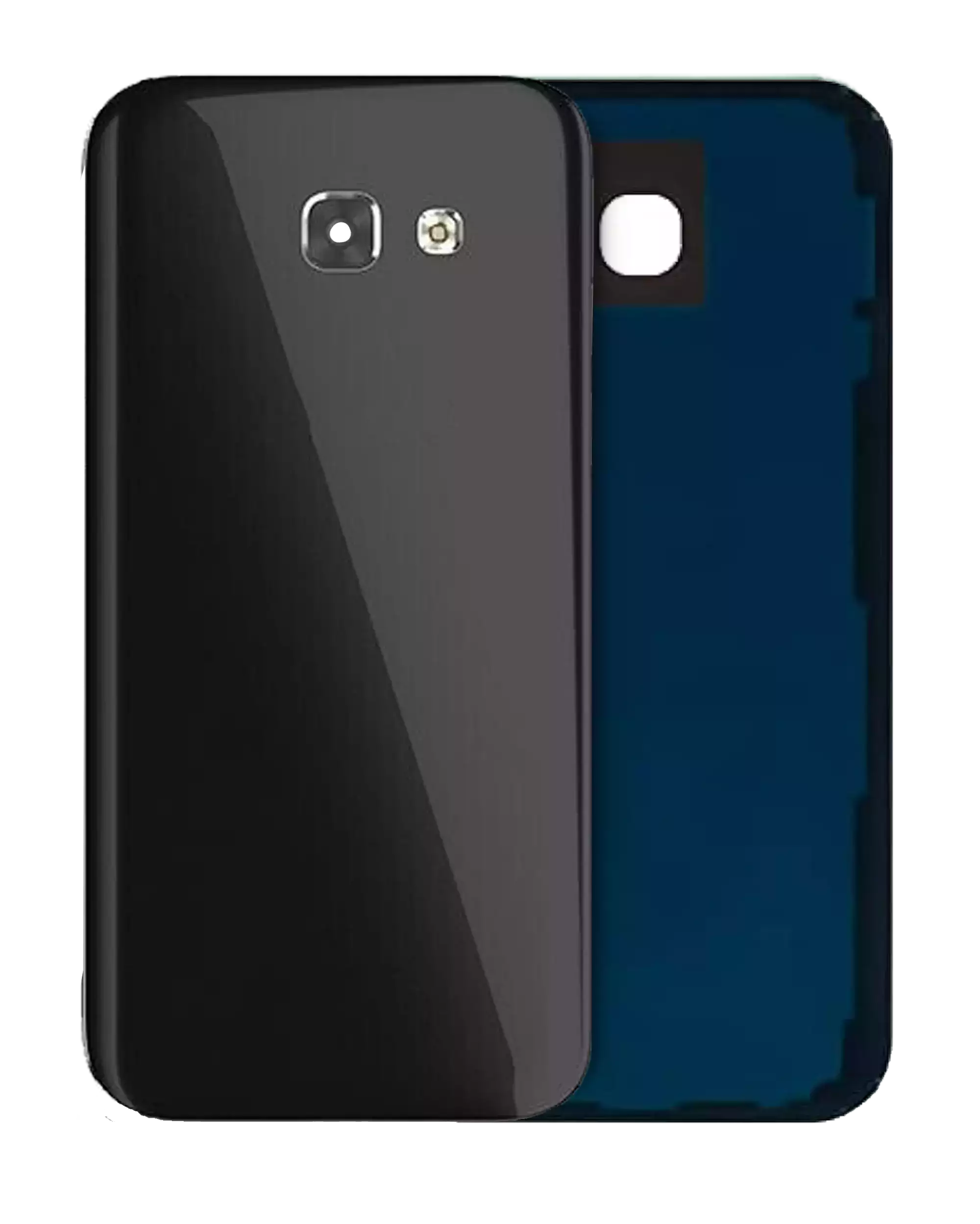 Back Cover Glass With Camera Lens Compatible For Samsung Galaxy A5 (A520 / 2017) (Service Pack) (Black)