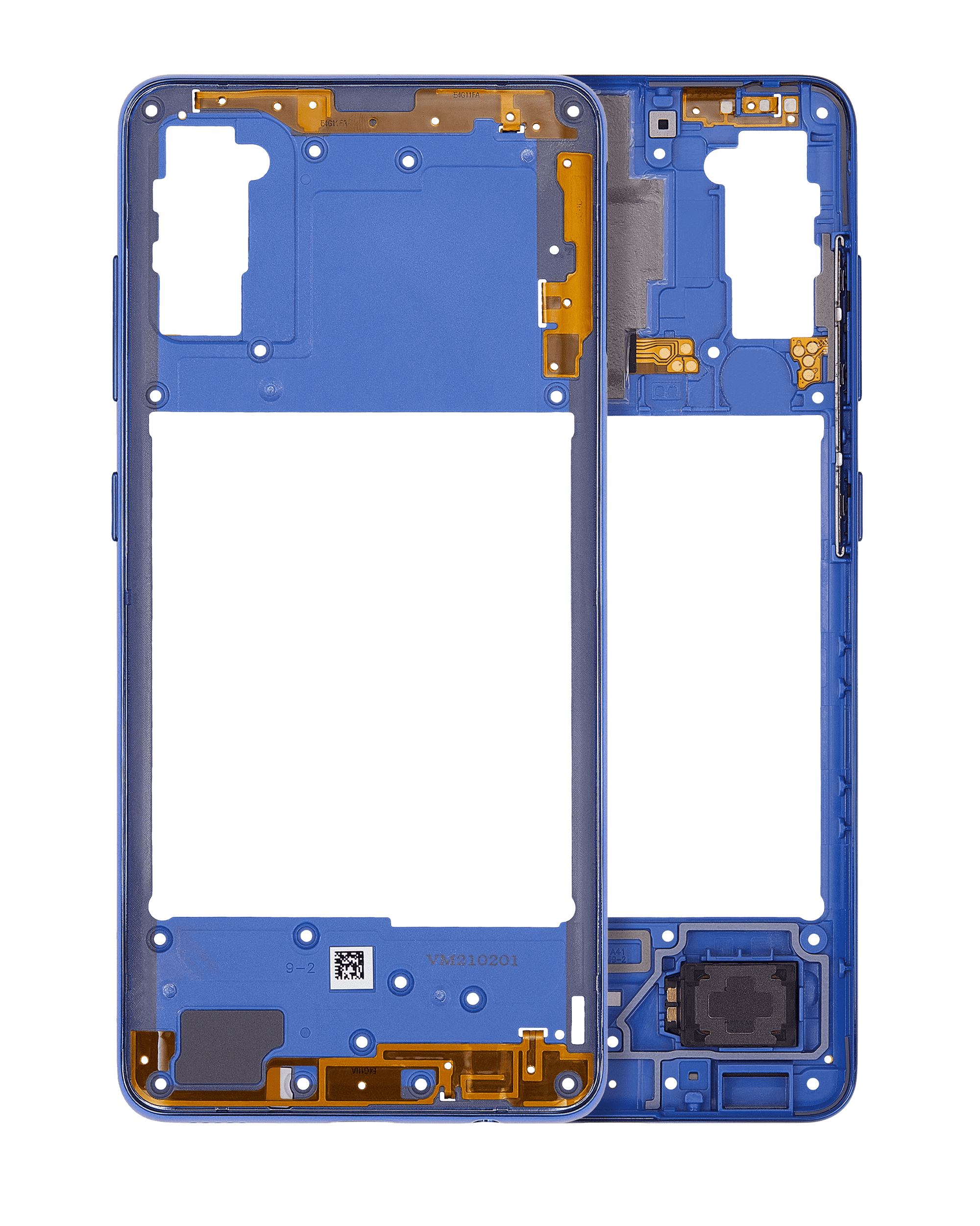 Mid-Frame Housing Compatible For Samsung Galaxy A41 (A415 / 2020) (Aftermarket Plus) (Prism Crush Blue)