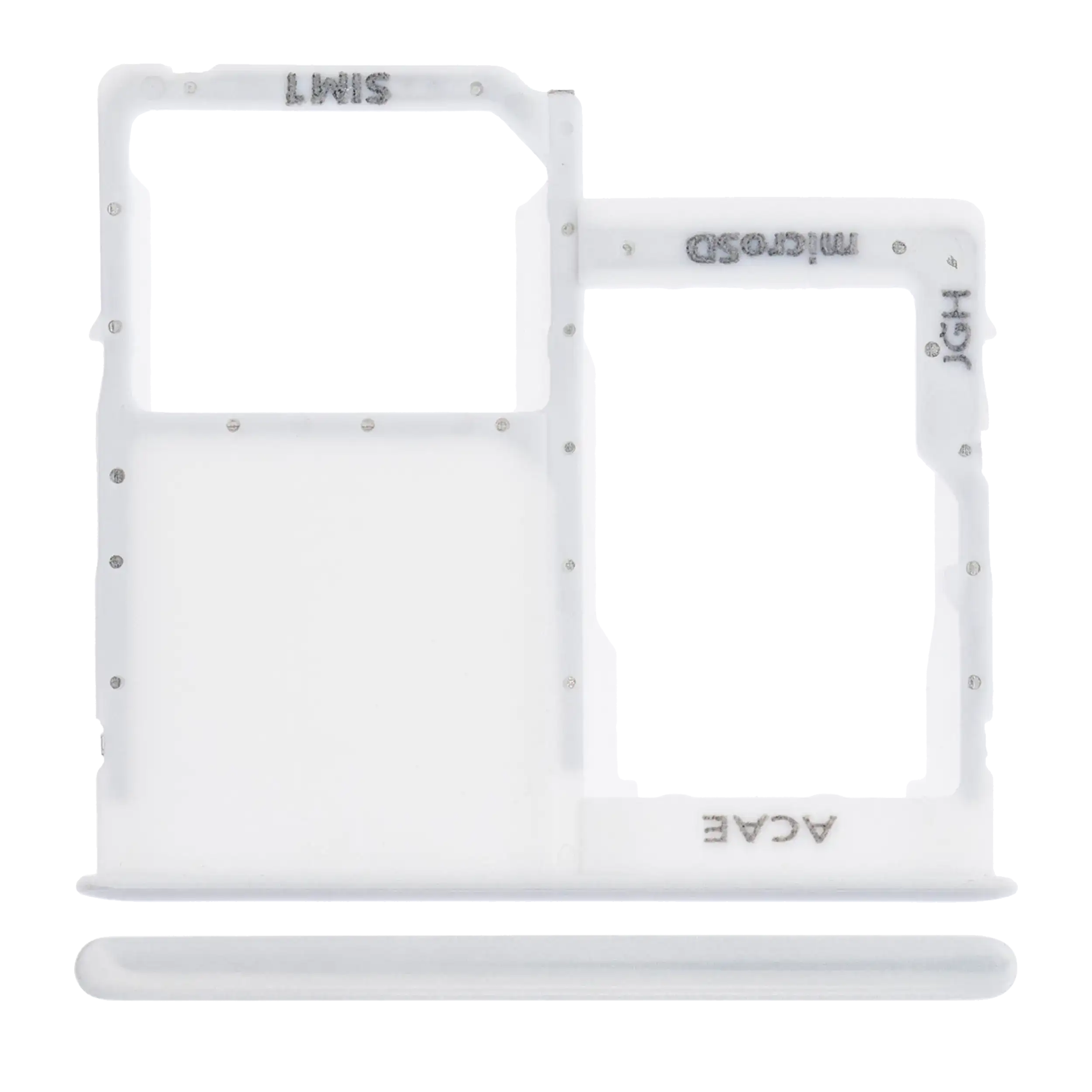 Single Sim Card Tray Compatible For Samsung Galaxy A41 (A415 / 2020) (Prism Crush Silver)