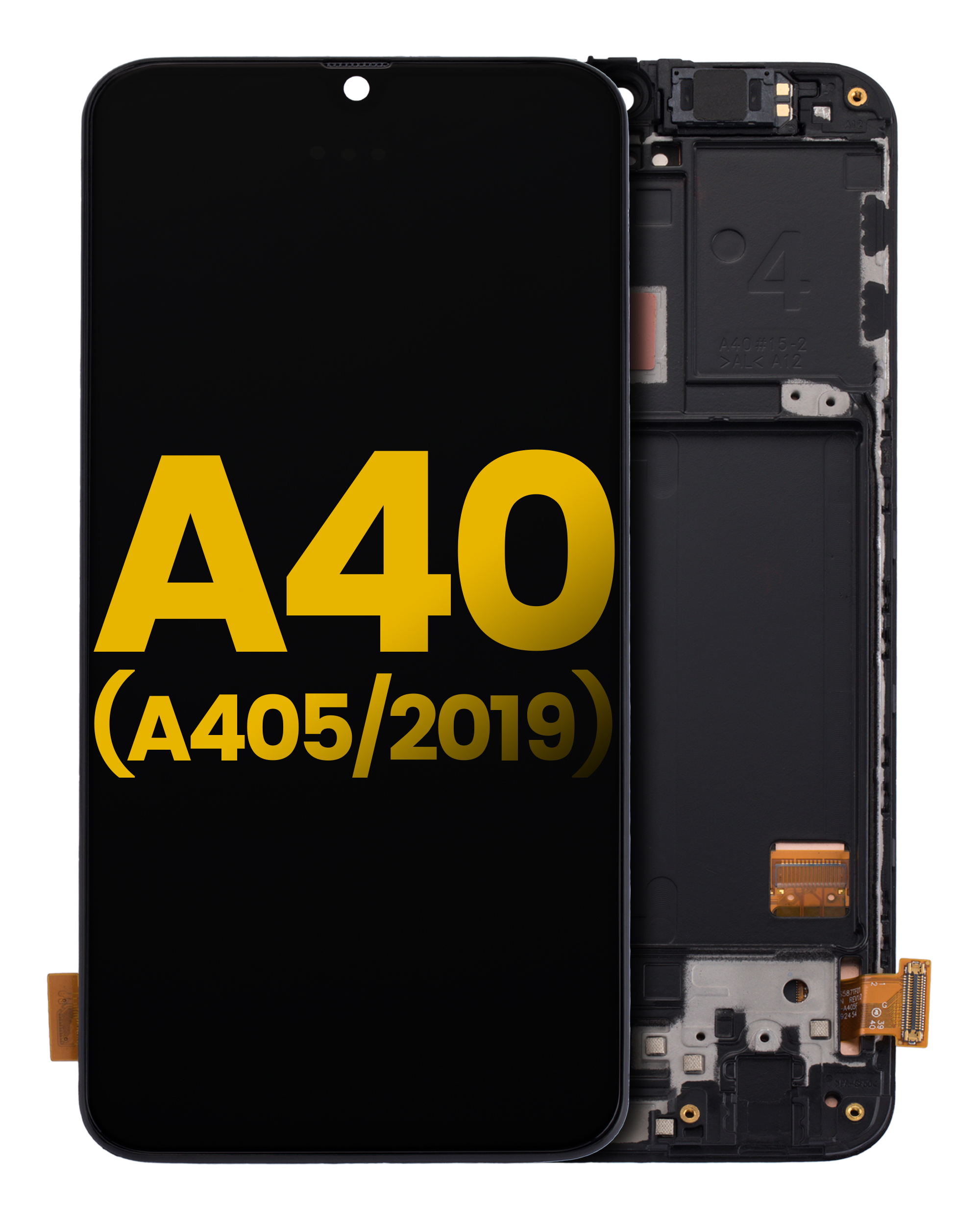 Oled Assembly With Frame Compatible For Samsung Galaxy A40 (A405 / 2019) (Refurbished) (All Colors)