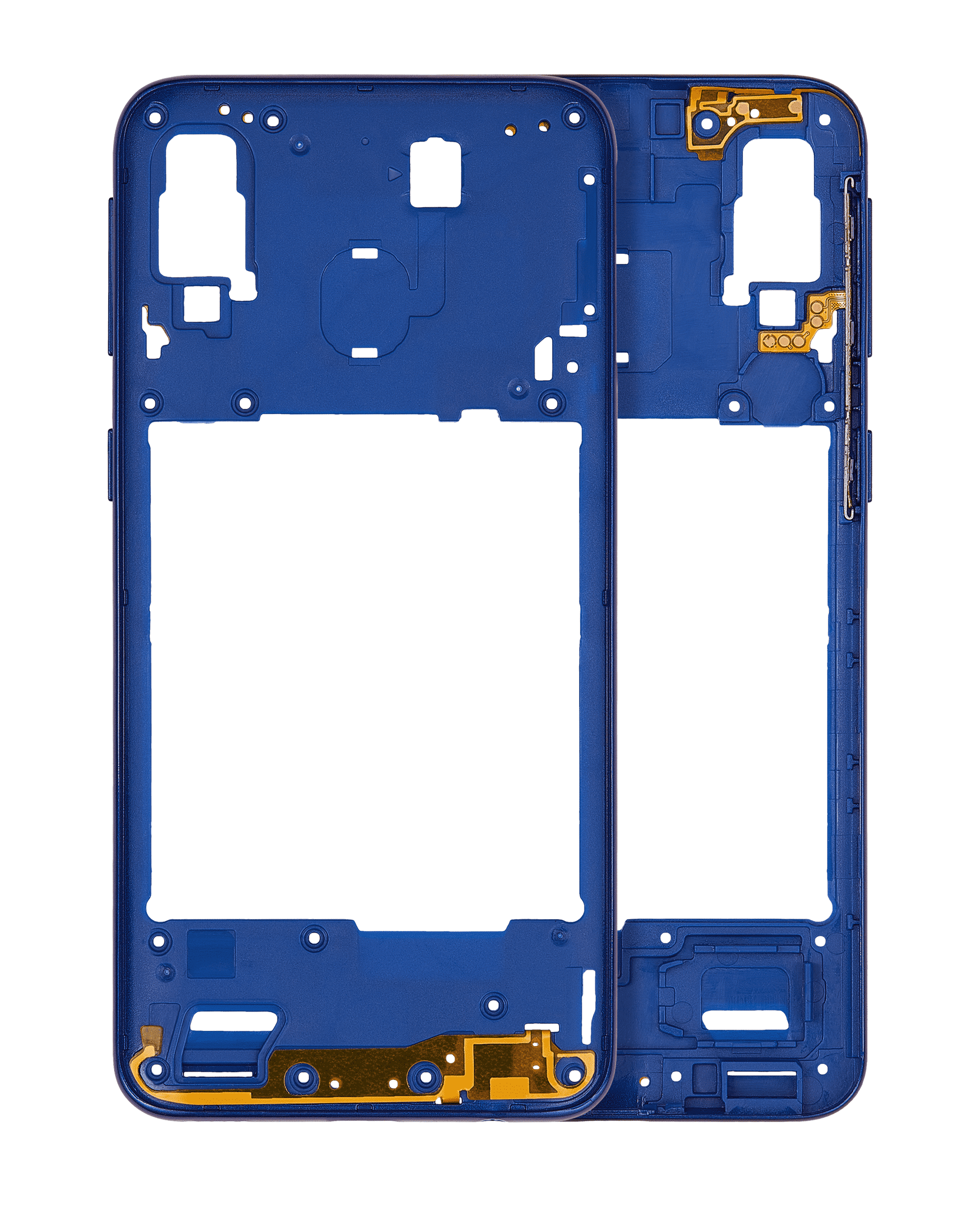Mid-Frame Housing Compatible For Samsung Galaxy A40 (A405 / 2019) (Aftermarket Plus) (Blue)