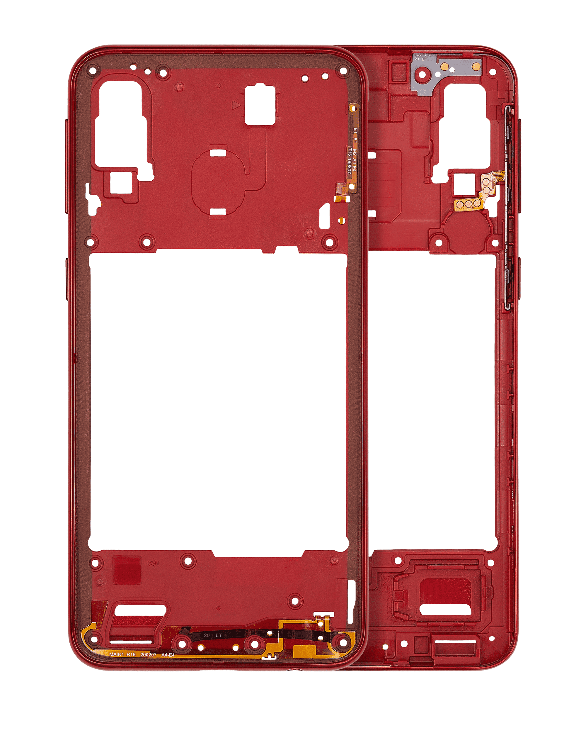 Mid-Frame Housing Compatible For Samsung Galaxy A40 (A405 / 2019) (Aftermarket Plus) (Coral)