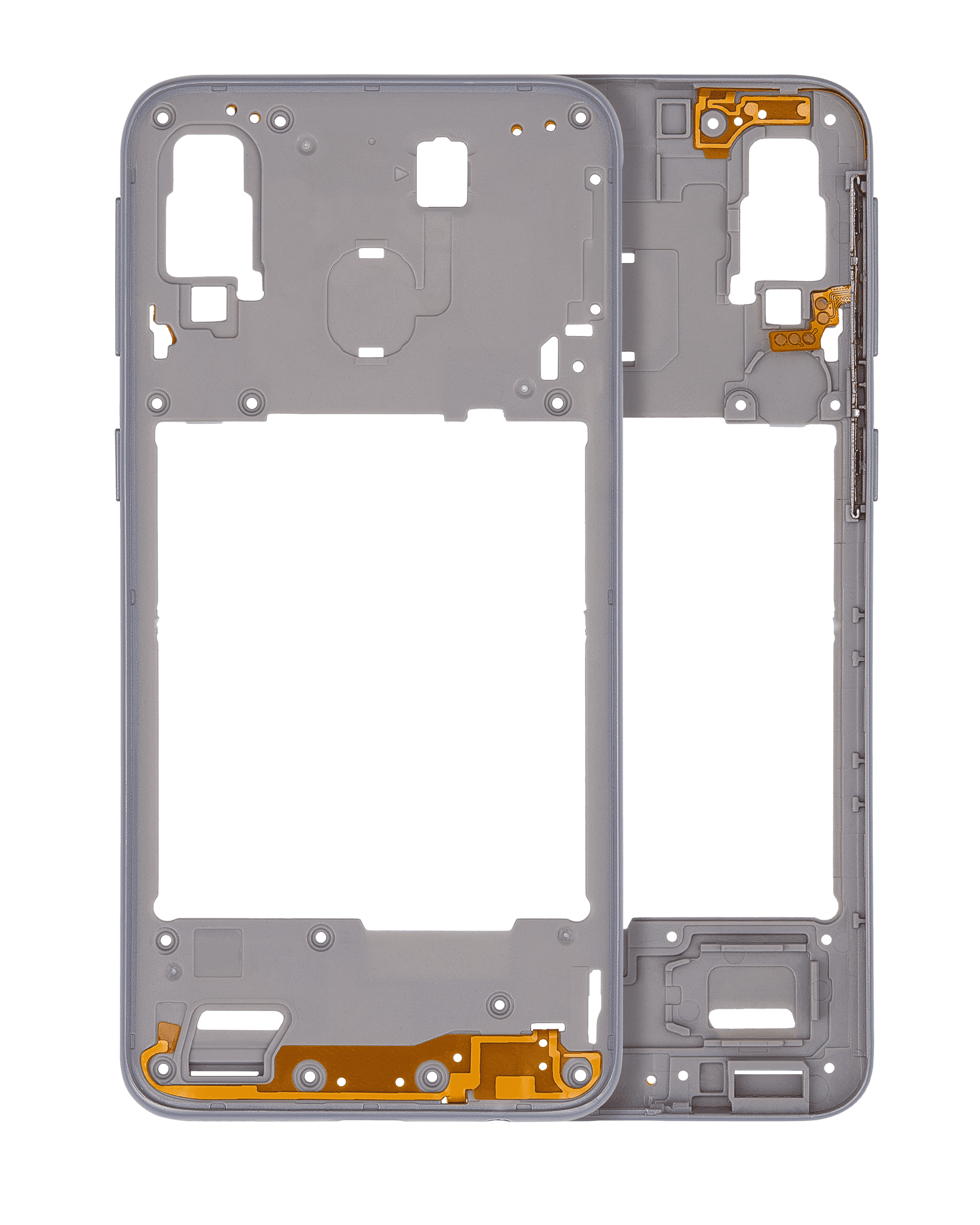 Mid-Frame Housing Compatible For Samsung Galaxy A40 (A405 / 2019) (Aftermarket Plus) (White)