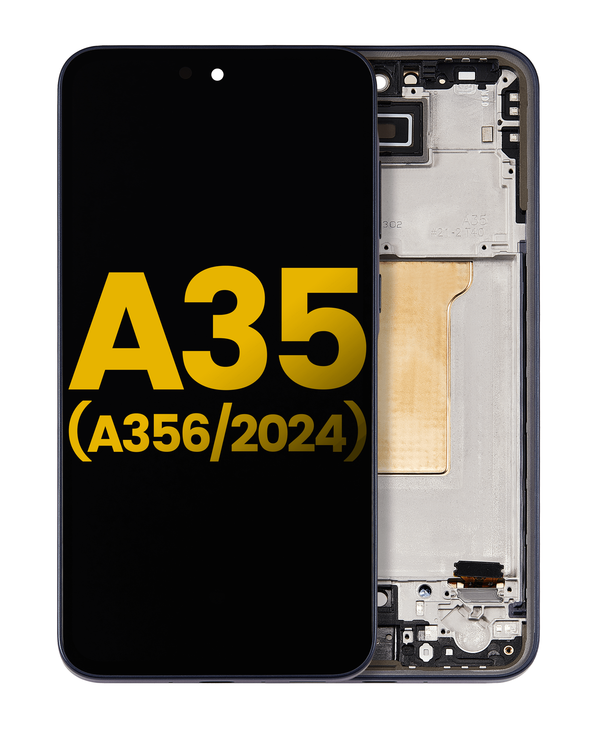 Oled Assembly With Frame Compatible For Samsung Galaxy A35 5G (A356 / 2024) (Refurbished) (Navy)