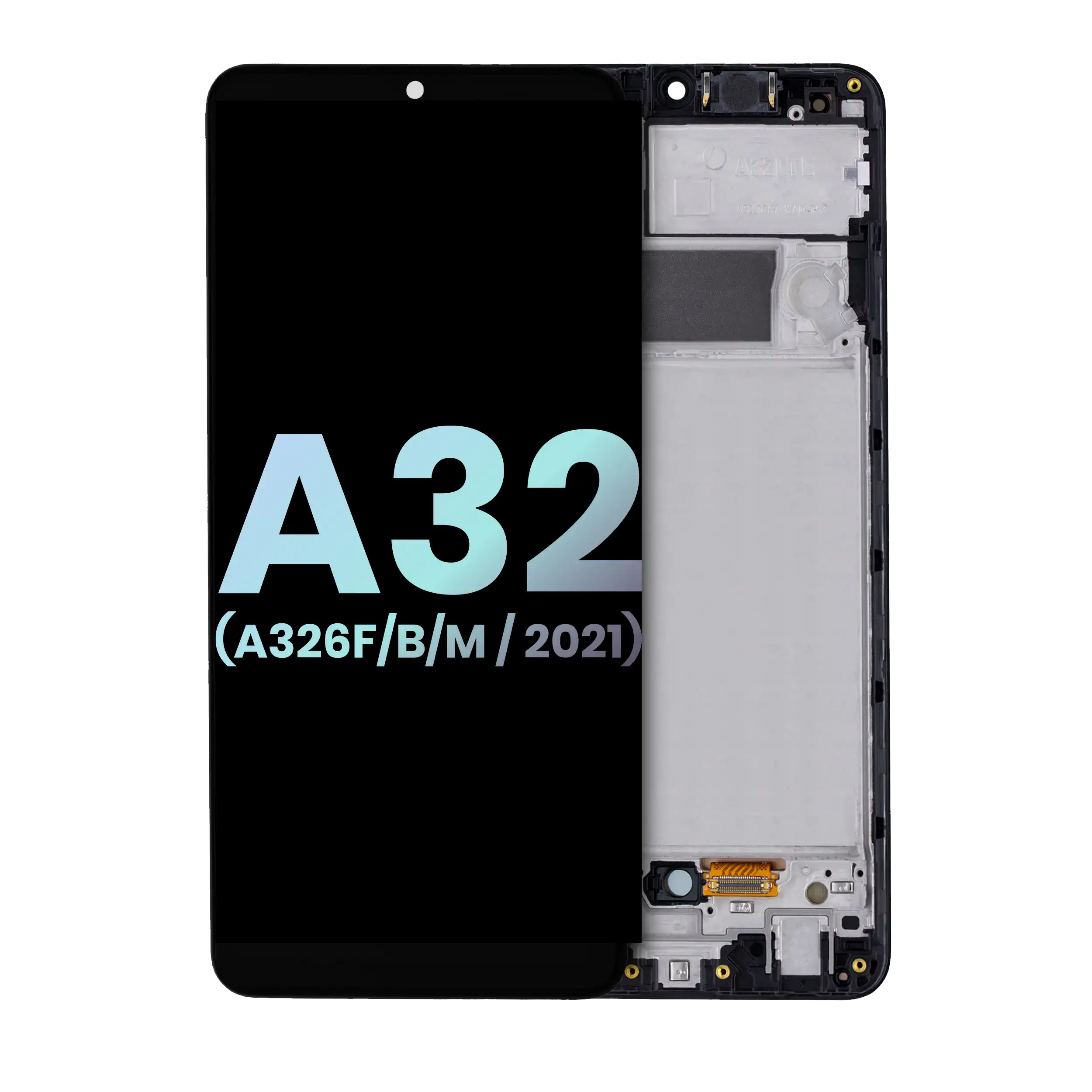 Lcd Assembly With Frame Compatible For Samsung Galaxy A32 5G (A326F/B/M / 2021) (International Dual Sim Model) (Service Pack) (Awesome Black)