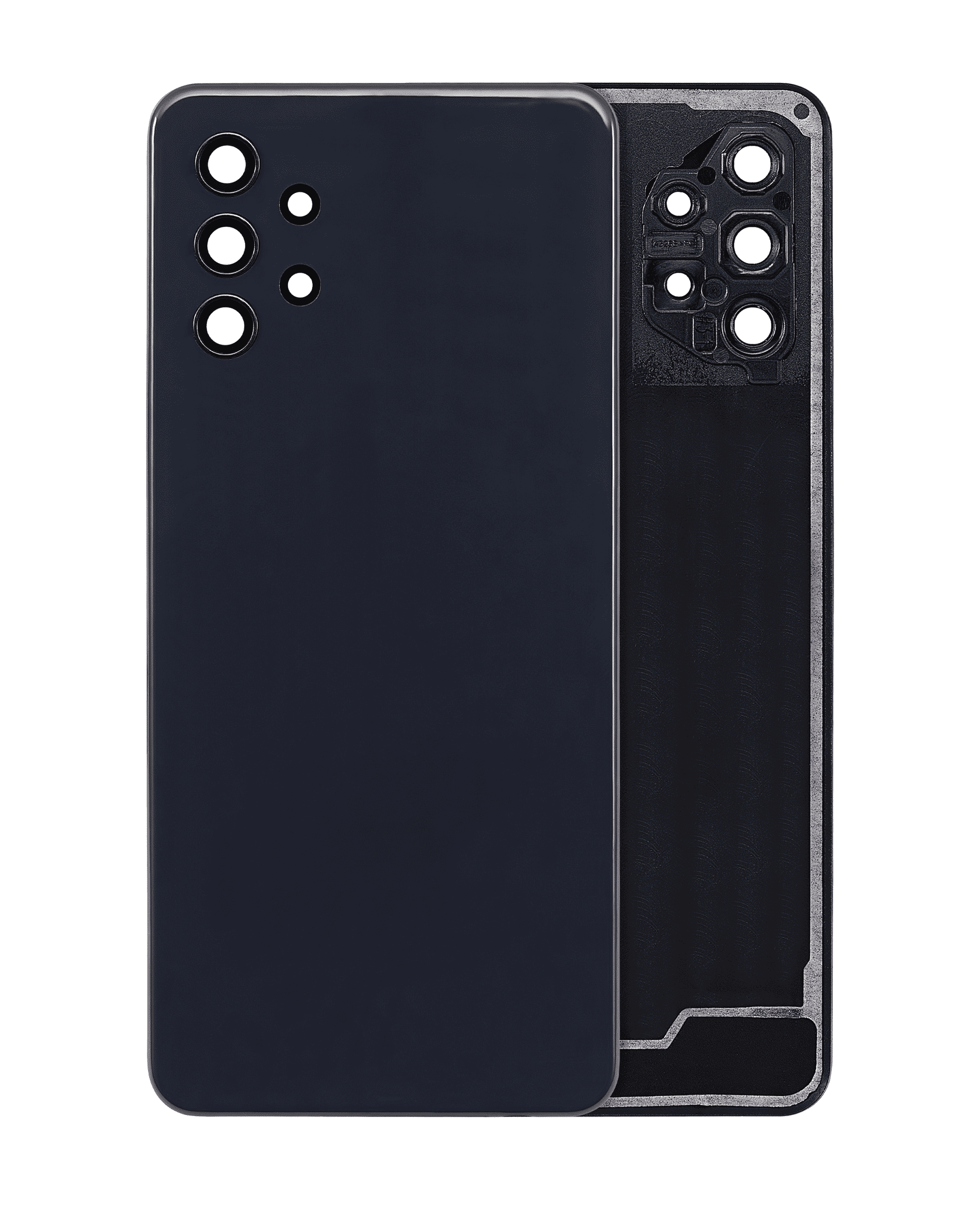 Back Cover Glass With Camera Lens Compatible For Samsung Galaxy A32 5G (A326 / 2021) (Aftermarket Plus) (Awesome Black)