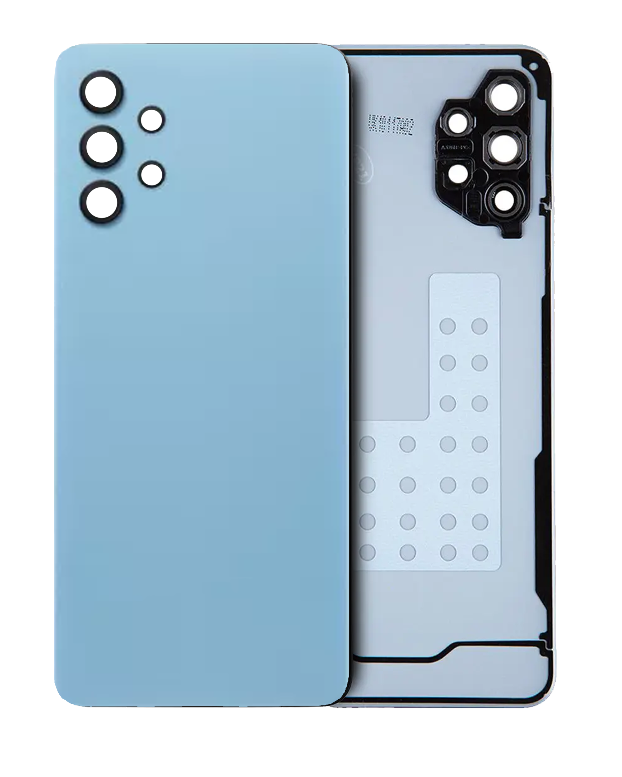 Back Cover Glass With Camera Lens Compatible For Samsung Galaxy A32 5G (A326 / 2021) (Service Pack) (Awesome Blue)