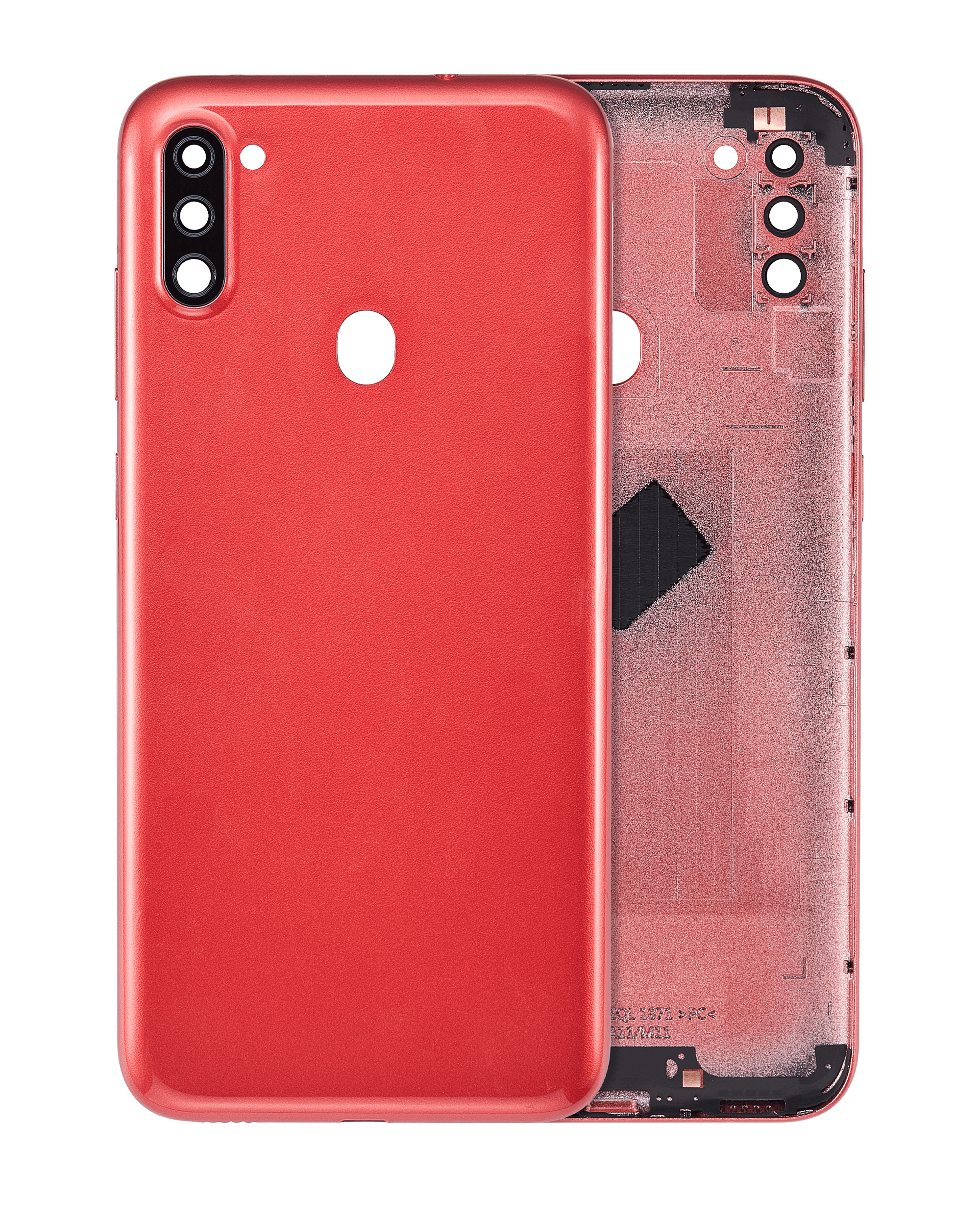 Back Cover With Camera Lens Compatible For Samsung Galaxy A11 (A115 / 2020) (International Version) (Aftermarket Plus) (Red)