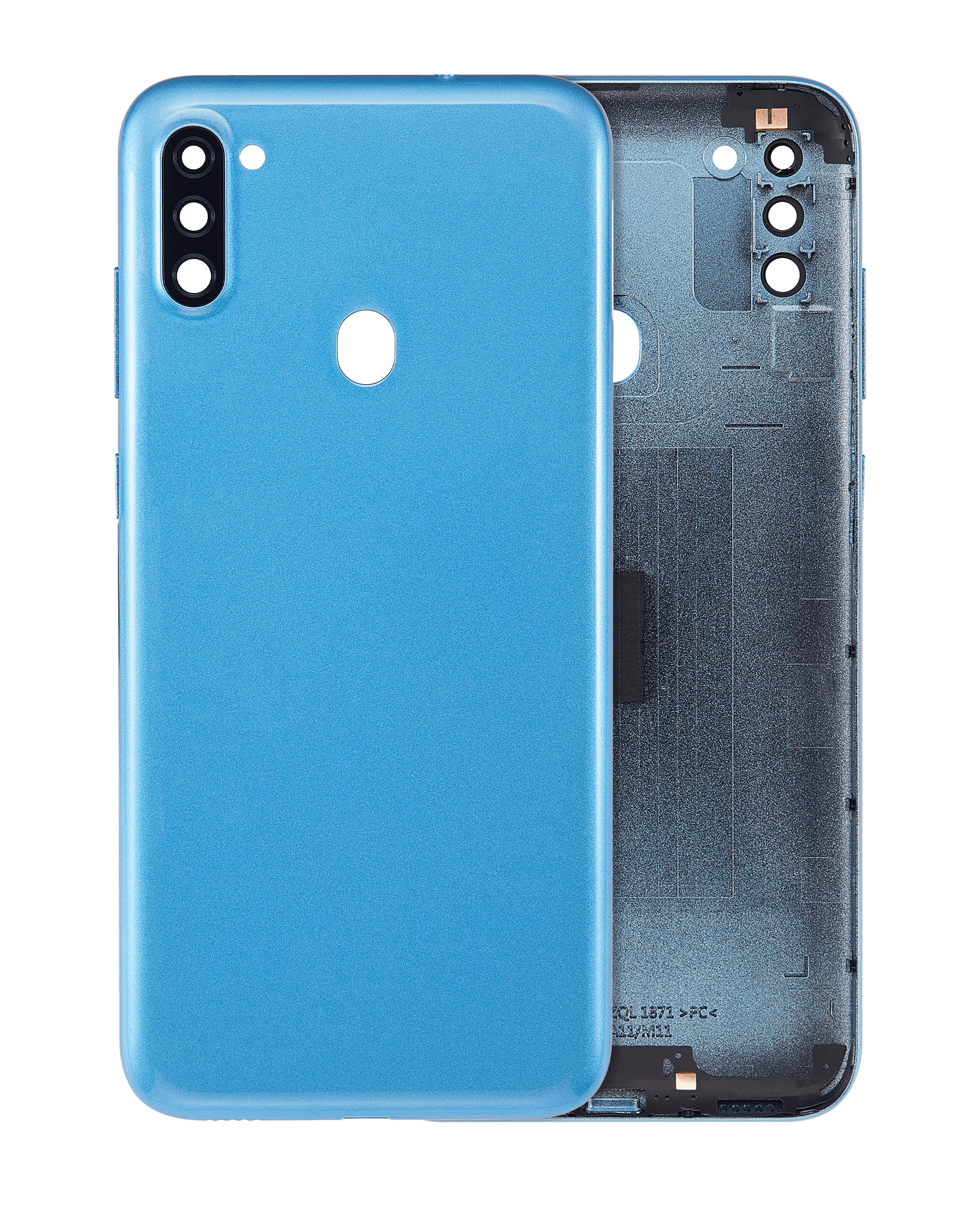 Back Cover With Camera Lens Compatible For Samsung Galaxy A11 (A115 / 2020) (International Version) (Aftermarket Plus) (Blue)