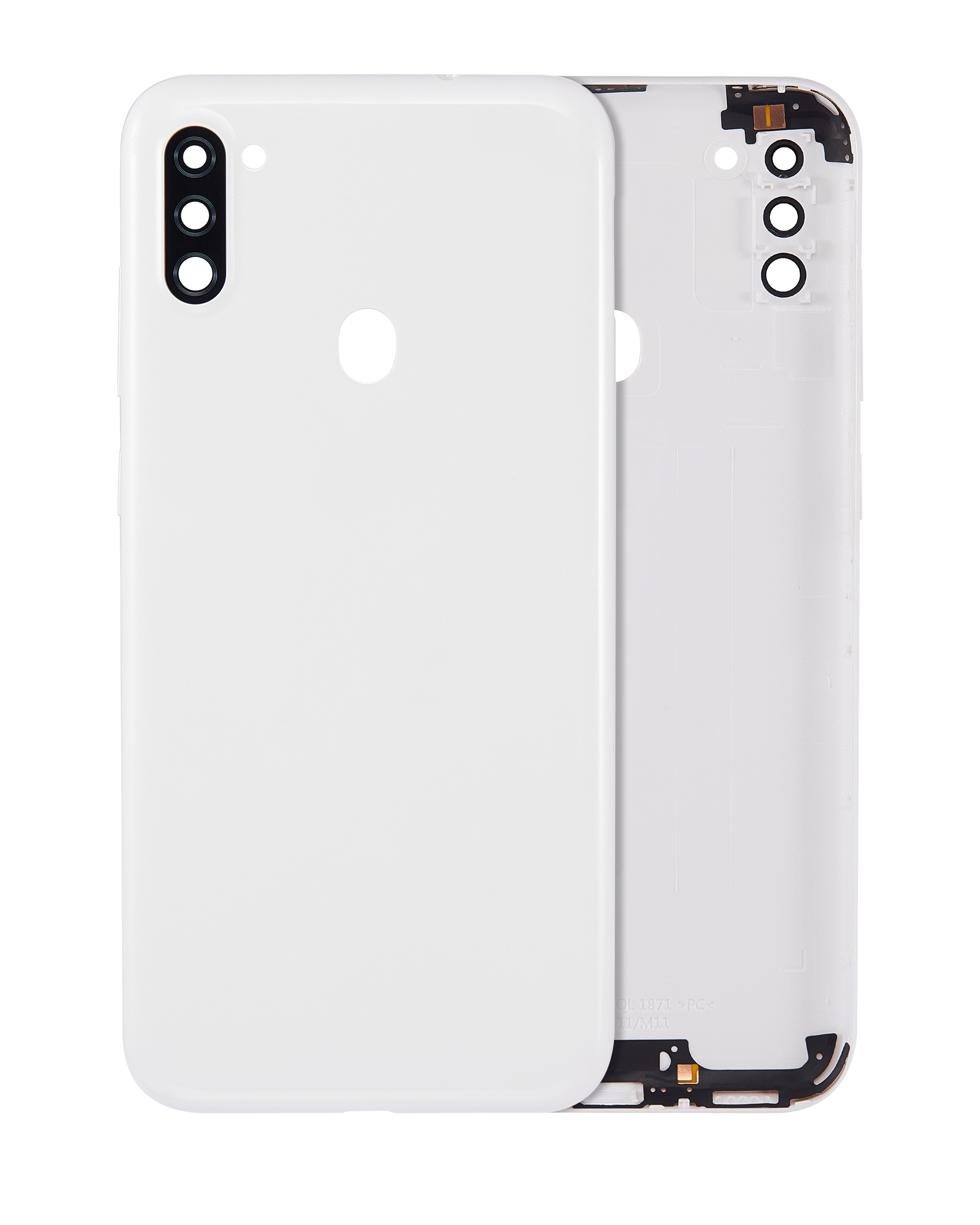 Back Cover With Camera Lens Compatible For Samsung Galaxy A11 (A115 / 2020) (International Version) (Aftermarket Plus) (White)