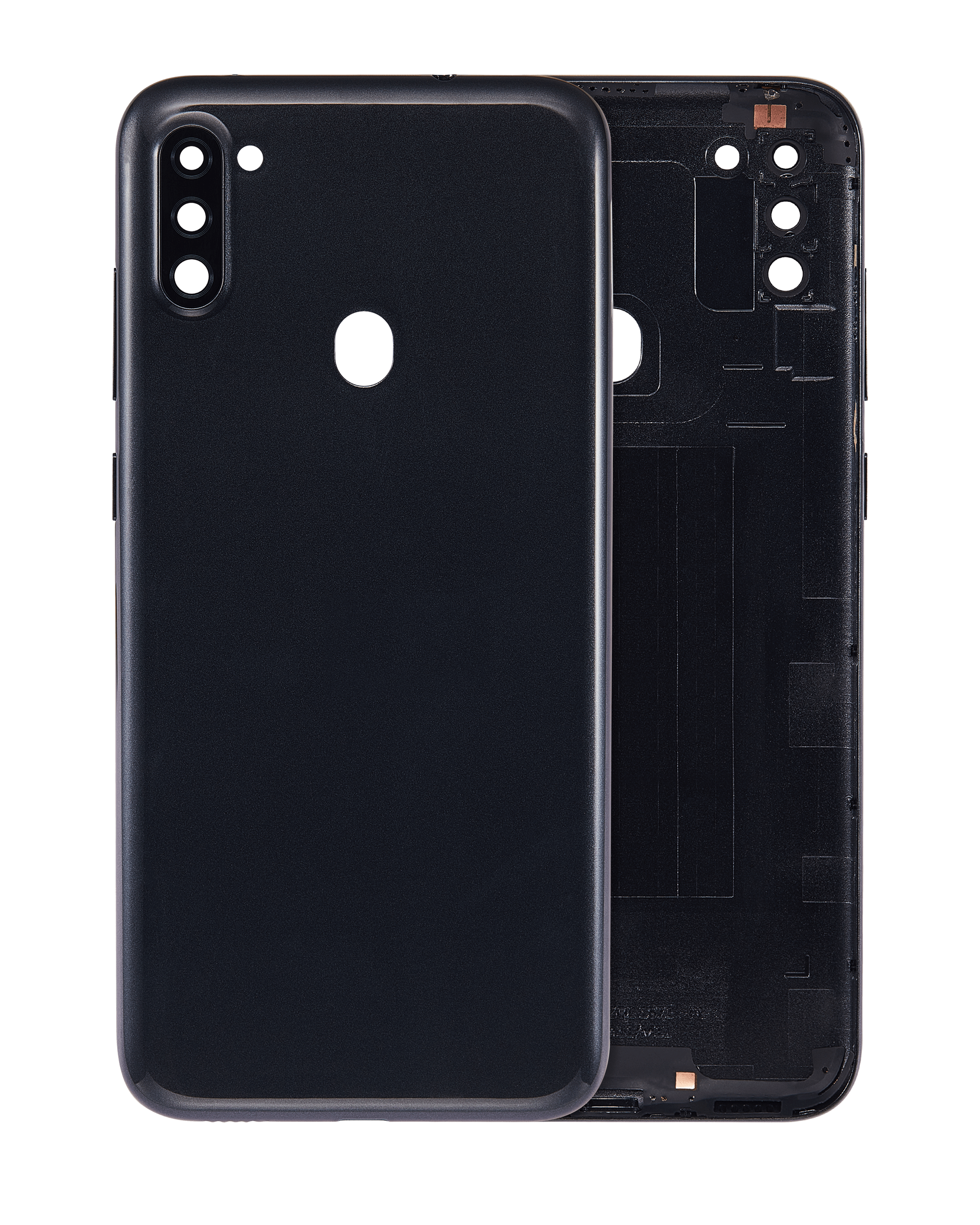 Back Cover With Camera Lens Compatible For Samsung Galaxy A11 (A115 / 2020) (International Version) (Aftermarket Plus) (Black)