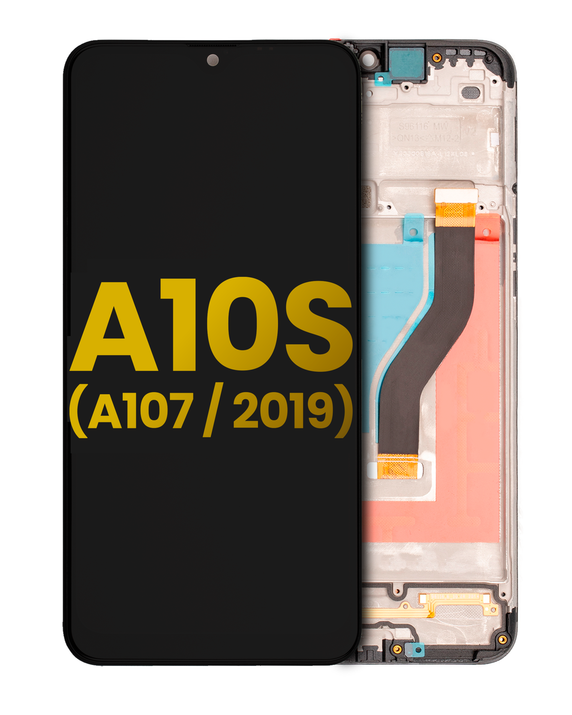 Lcd Assembly With Frame Compatible For Samsung Galaxy A10S (A107 / 2019) (Refurbished) (All Colors)
