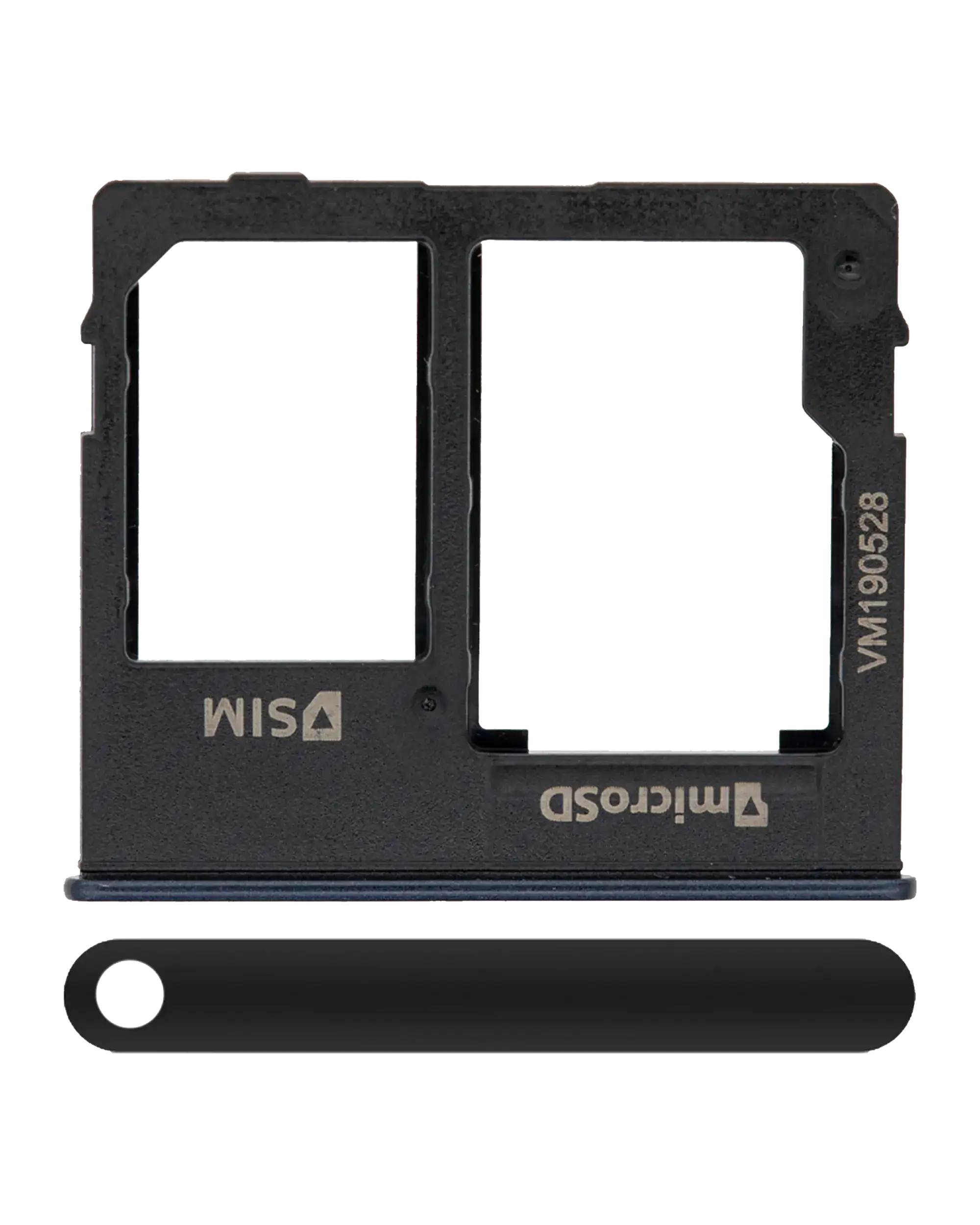 Single Sim Card Tray Compatible For Samsung Galaxy A10E (A102 / 2019) (Black)