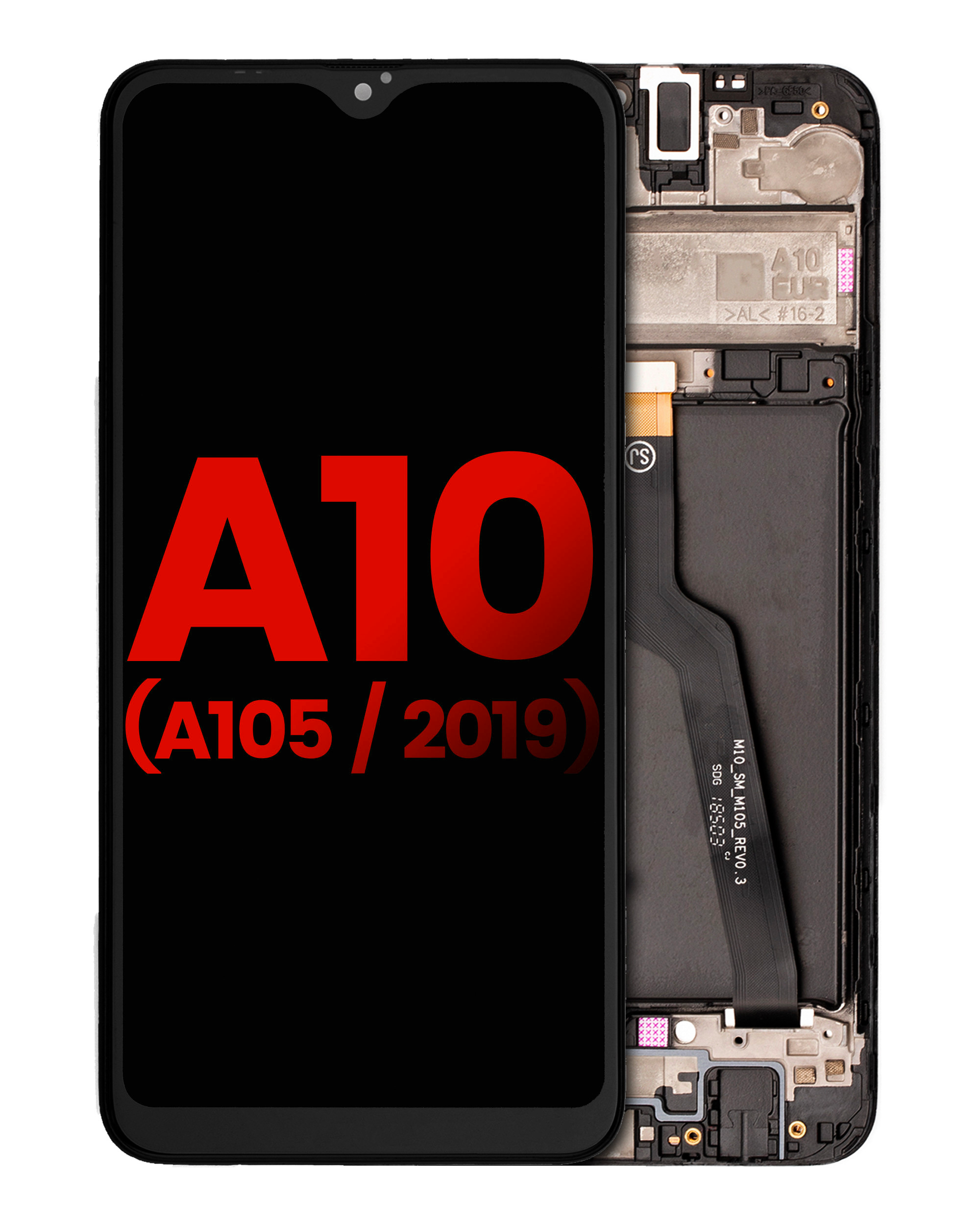 Lcd Assembly With Frame Compatible For Samsung Galaxy A10 (A105 / 2019) (Dual Card Version) (Aftermarket Plus) (All Colors)