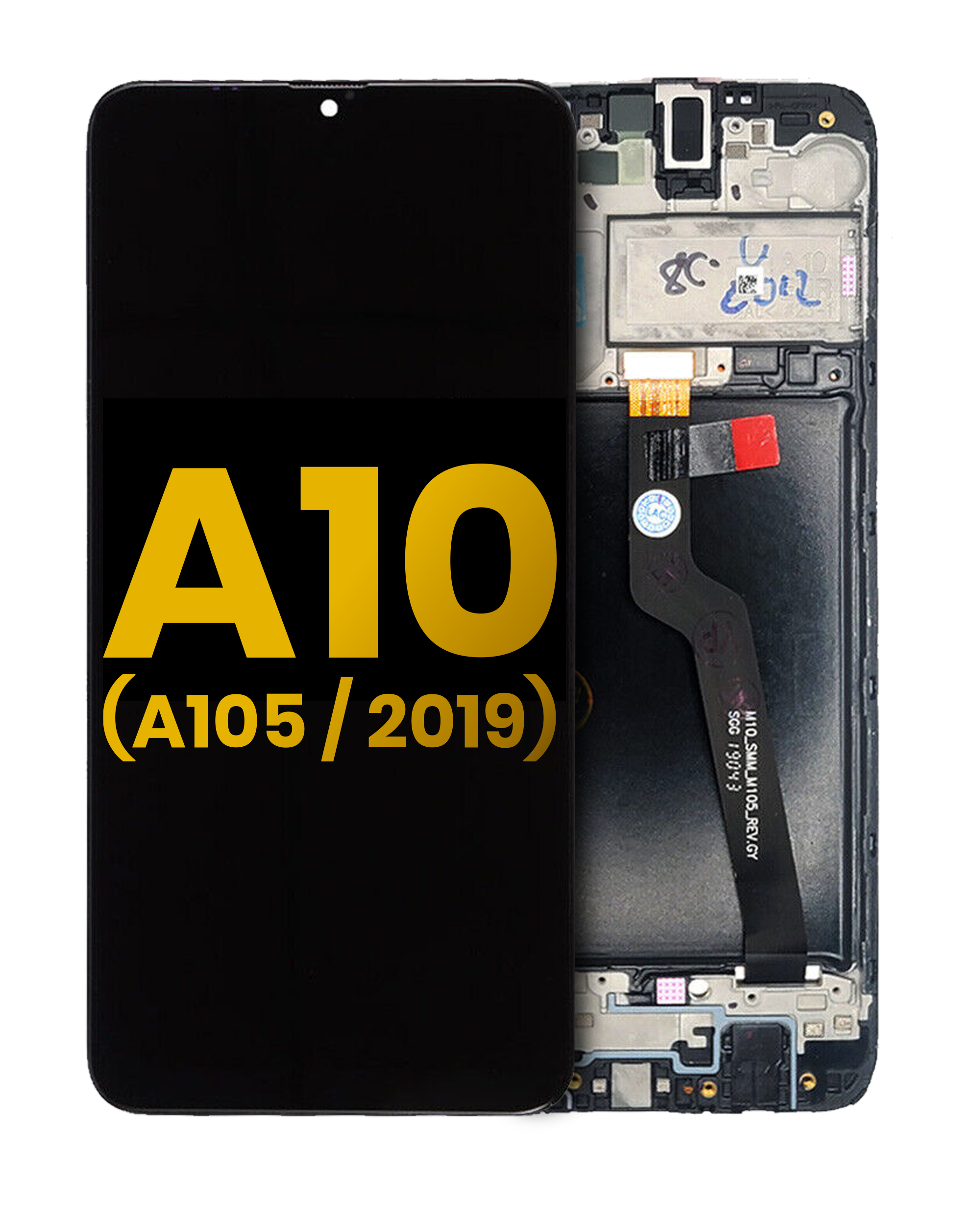 Lcd-Frame Compatible For Samsung Galaxy A10 (A105 / 2019) (Single Card Version)