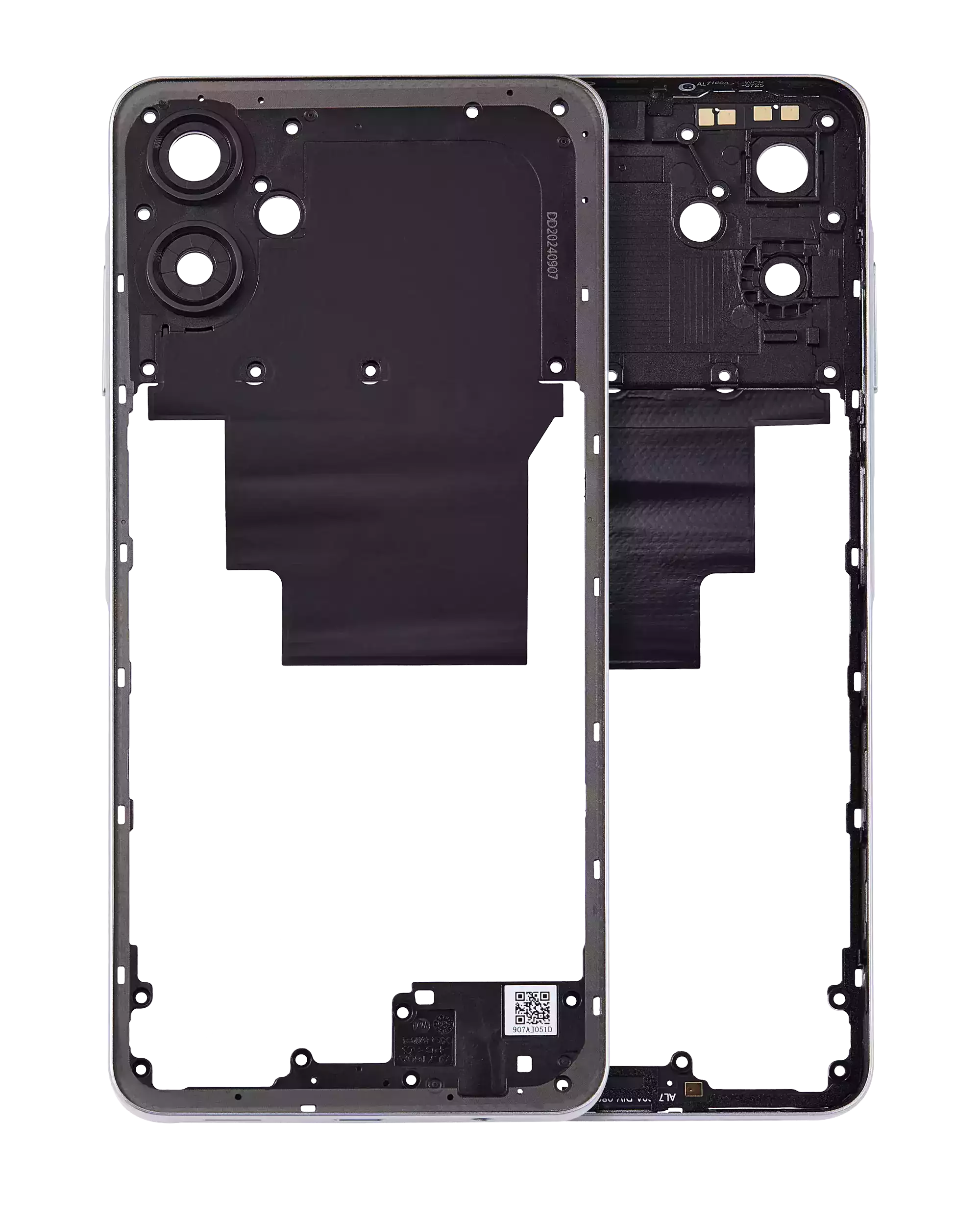 Mid-Frame Housing Compatible For Samsung Galaxy A06 (A065 / 2024) (White)
