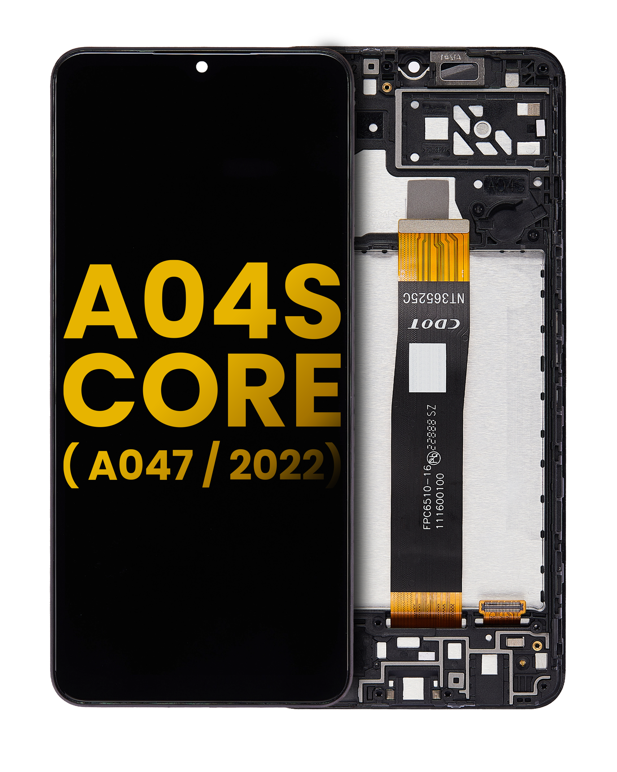 Lcd Assembly With Frame Compatible For Samsung Galaxy A04S (A047 / 2022) (Refurbished) (All Colors)