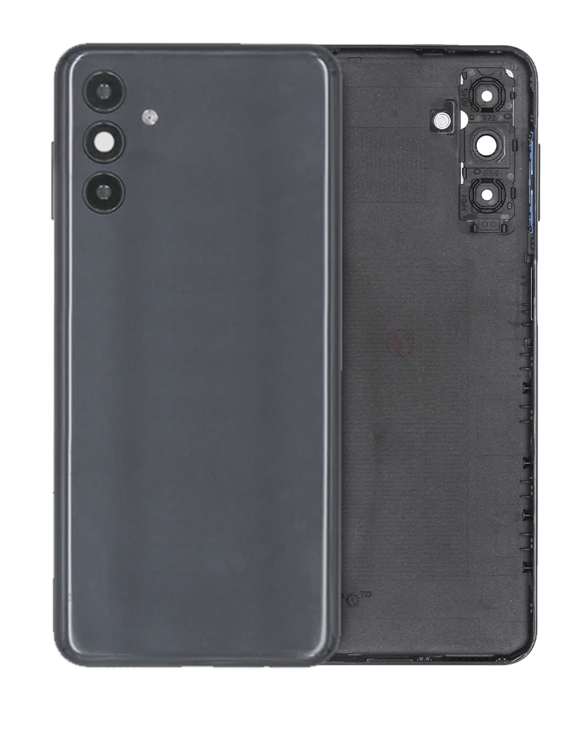Back Cover Glass With Camera Lens Compatible For Samsung Galaxy A04S (A047 / 2022) (Service Pack) (Black)