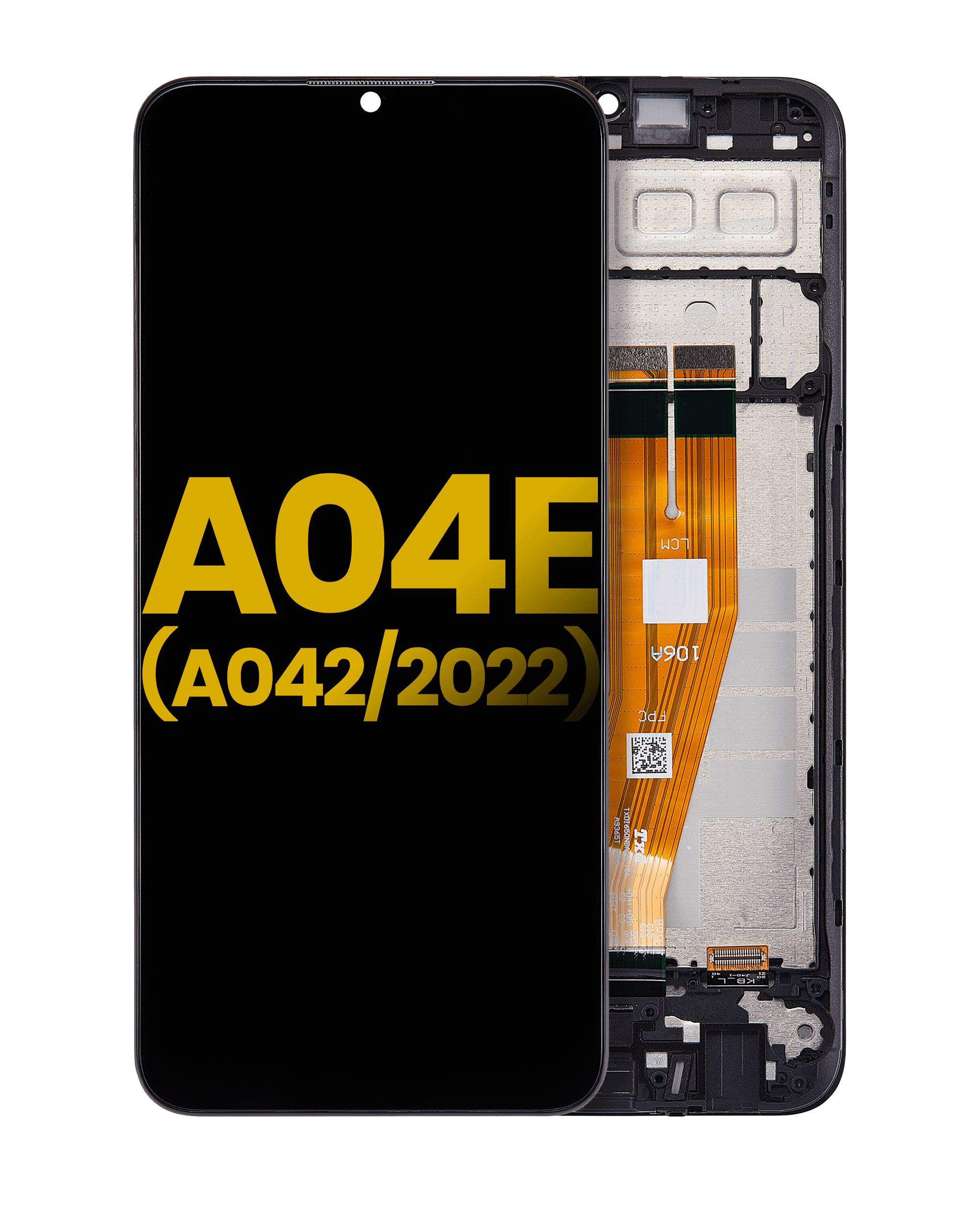 Lcd Assembly With Frame Compatible For Samsung Galaxy A04E (A042 / 2022) (Refurbished) (All Colors)
