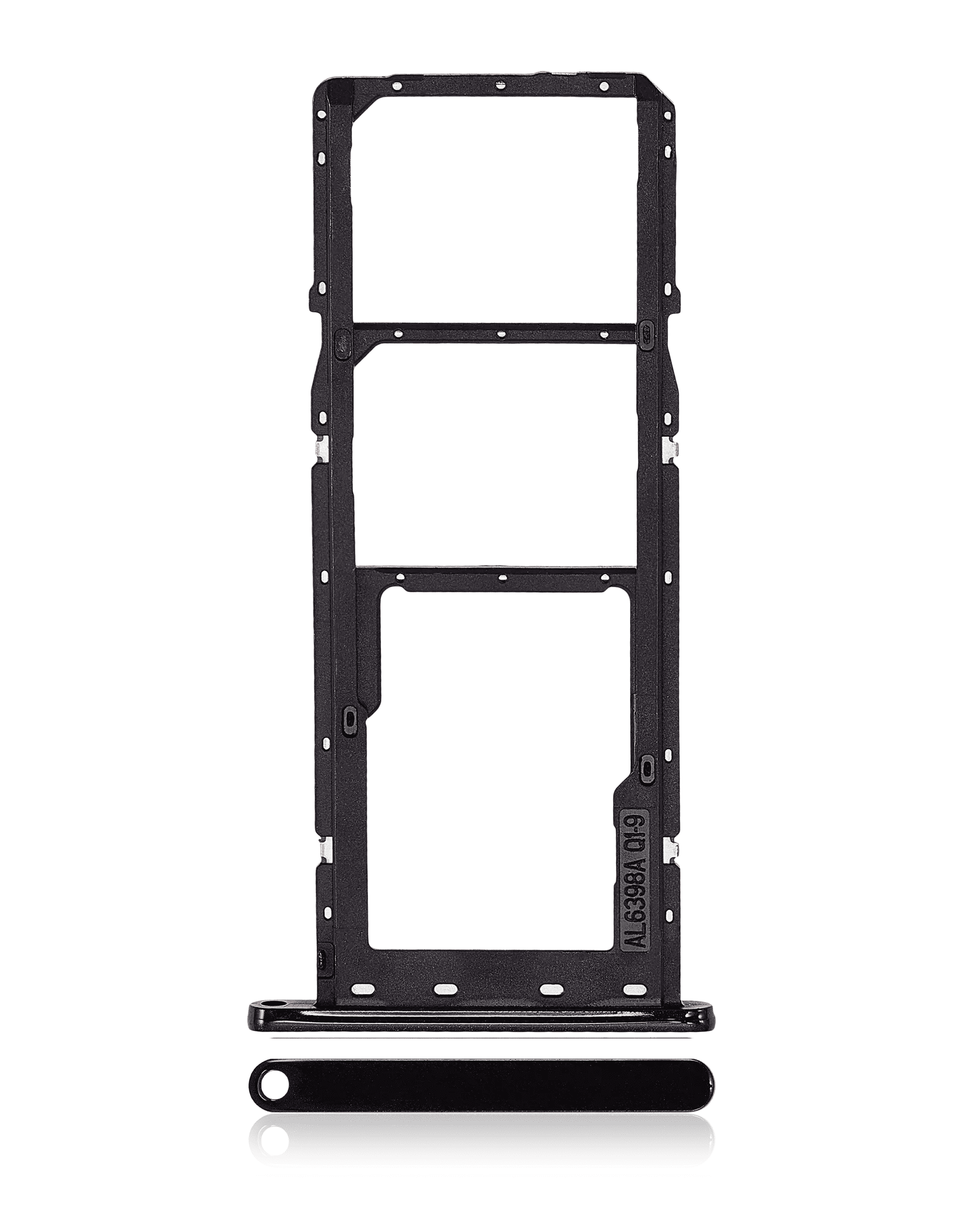 Dual Sim Card Tray Compatible For Samsung Galaxy A04E (A042 / 2022) (Black)