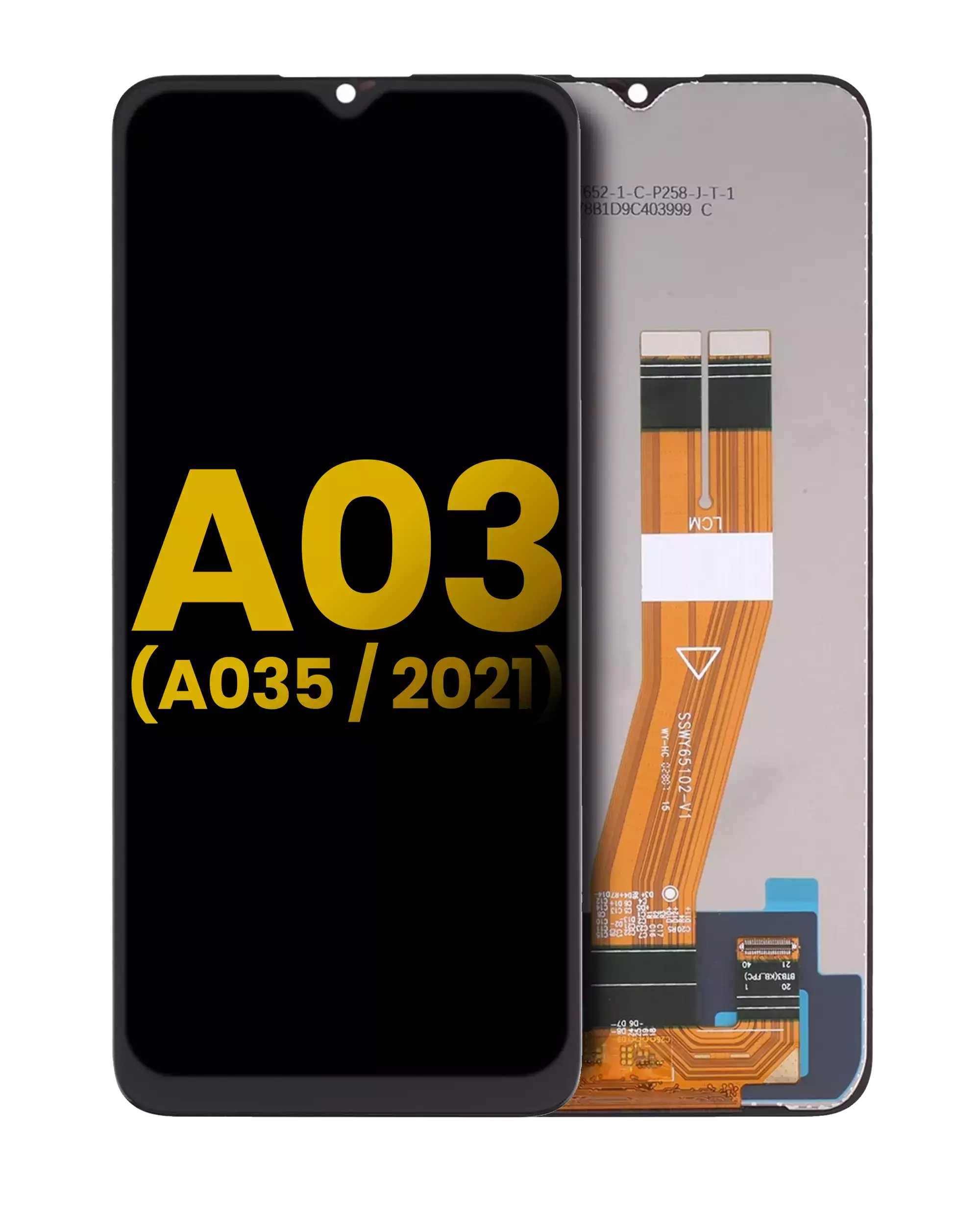 Lcd Assembly Without Frame Compatible For Samsung Galaxy A03 (A035 / 2021) (Refurbished) (All Colors)