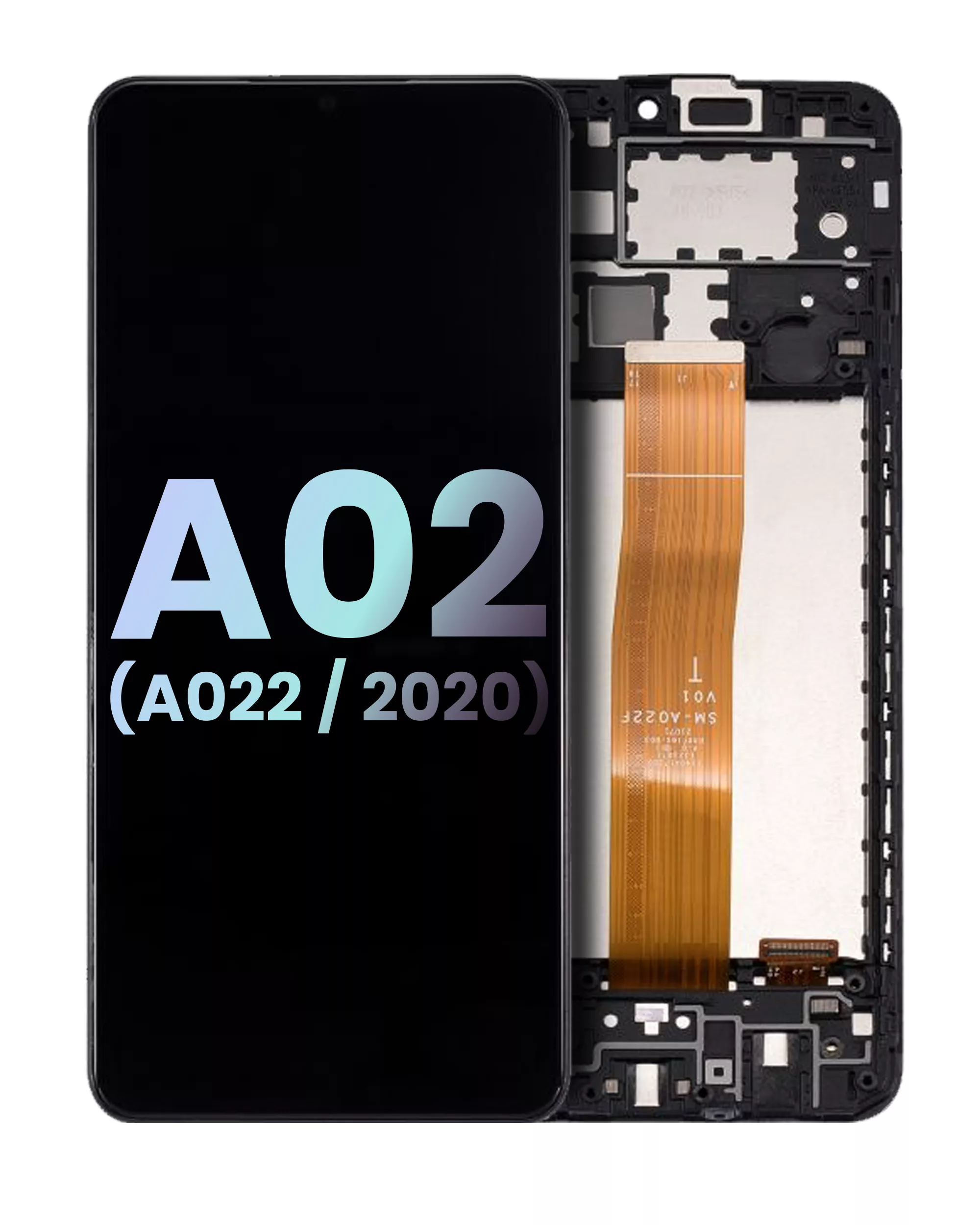 Lcd Assembly With Frame Compatible For Samsung Galaxy A02 (A022 / 2022) (Service Pack) (All Colors)