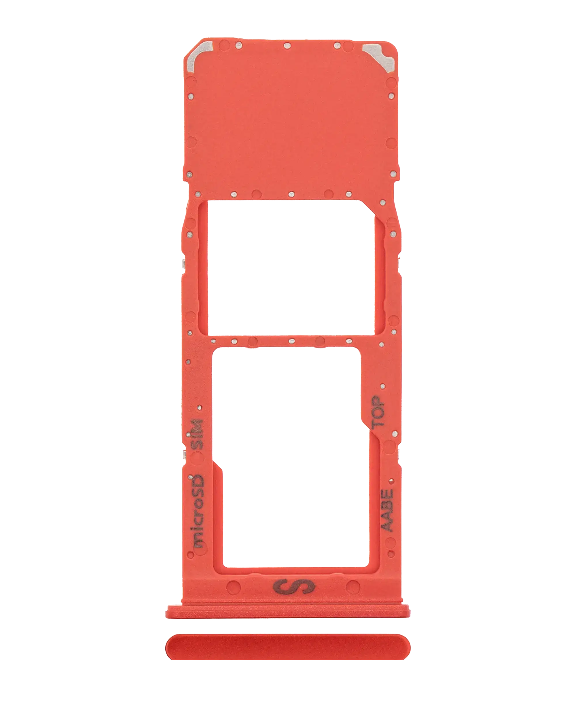 Single Sim Card Tray Compatible For Samsung Galaxy A02 (A022 / 2020) (Red)