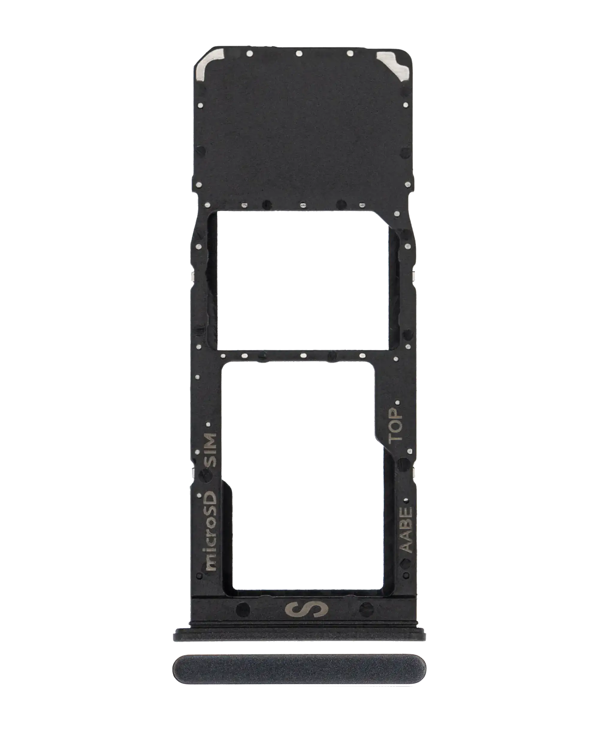 Single Sim Card Tray Compatible For Samsung Galaxy A02 (A022 / 2020) (Black)