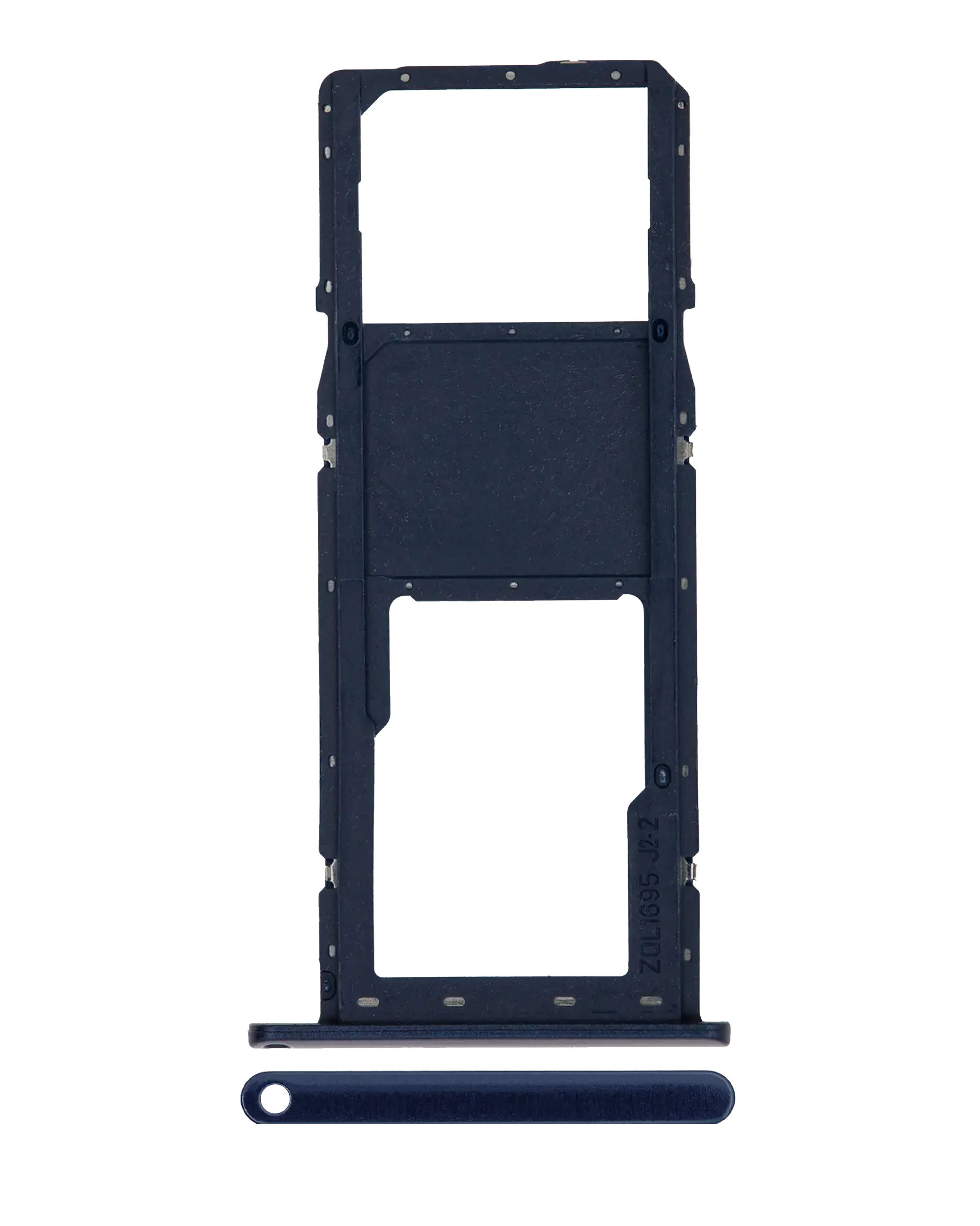 Single Sim Card Tray Compatible For Samsung Galaxy A01 (A015 / 2020) (Blue)