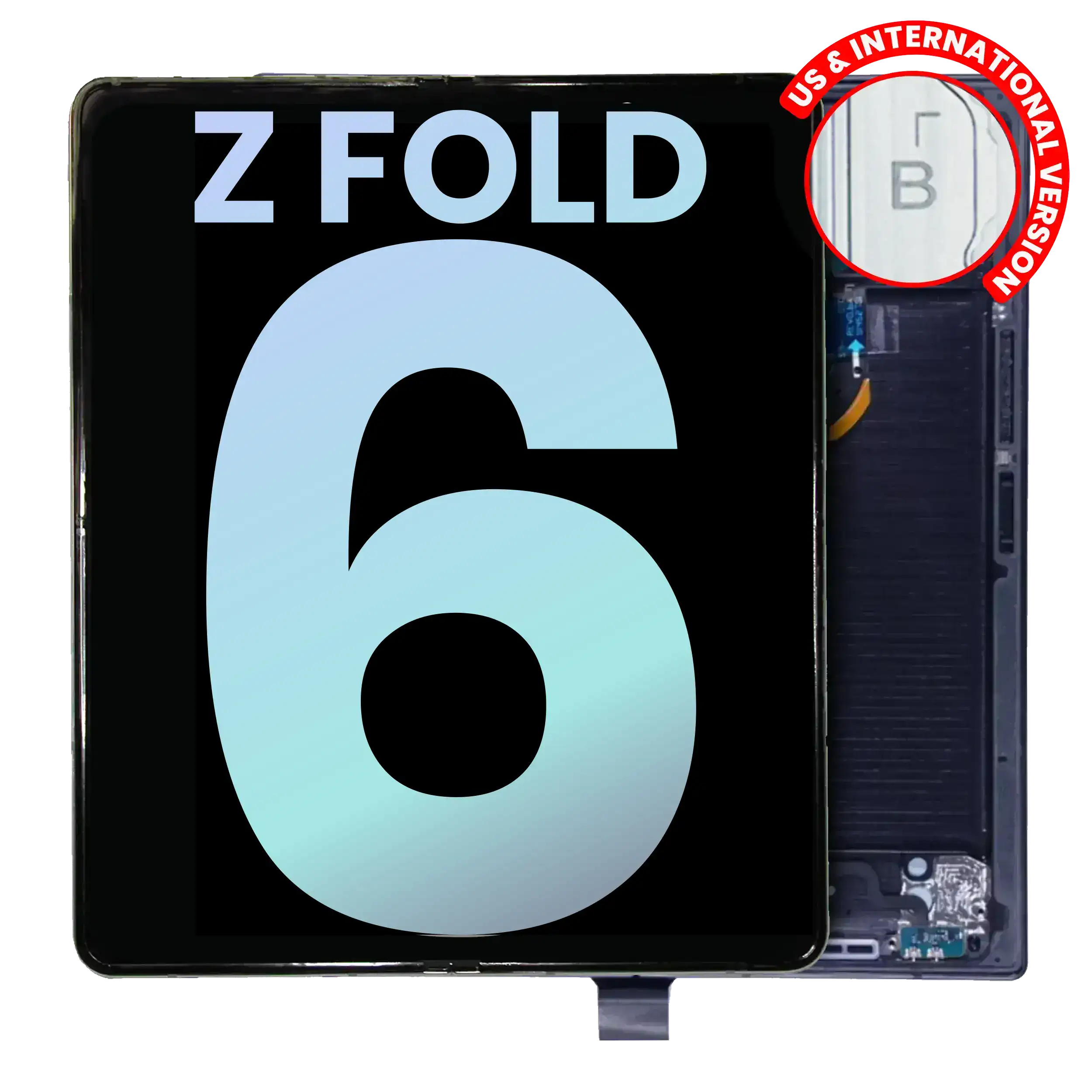 Inner Oled Assembly With Frame Compatible For Samsung Galaxy Z Fold 6 5G (Us & International) (Service Pack) (Navy)