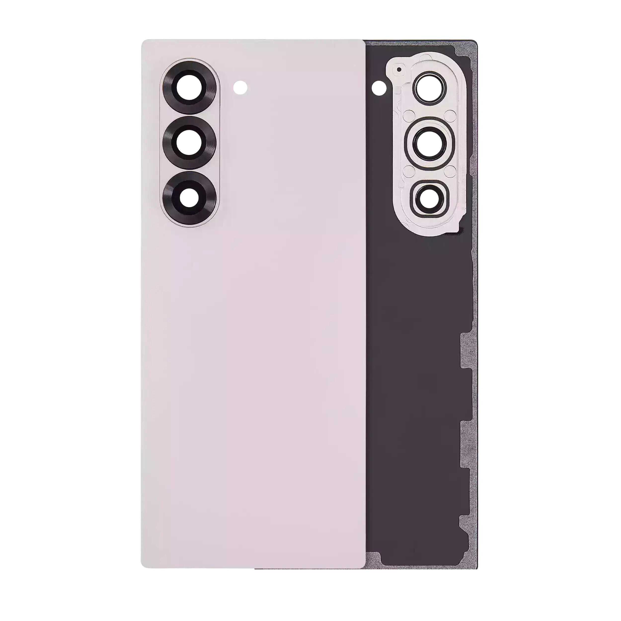 Back Cover Glass With Camera Lens Compatible For Samsung Galaxy Z Fold 6 5G (Aftermarket Plus) (Pink)