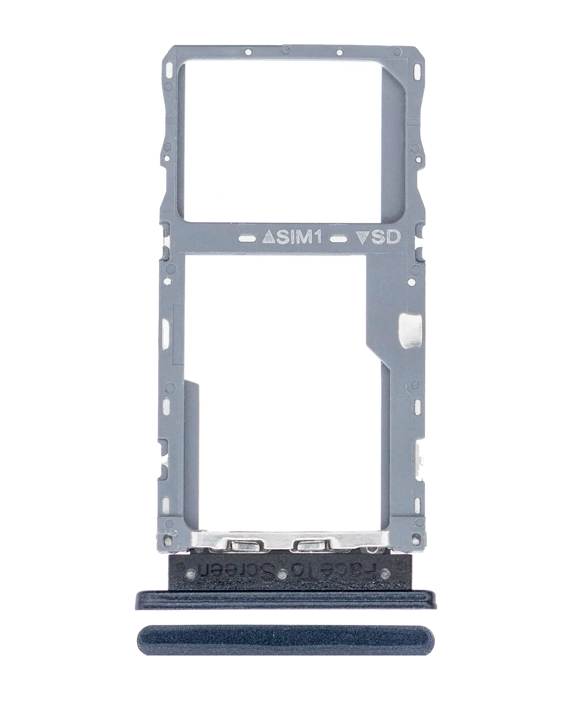 Single Sim Card Tray Compatible For Alcatel 3V (5032 / 2019) (Elegant Black)