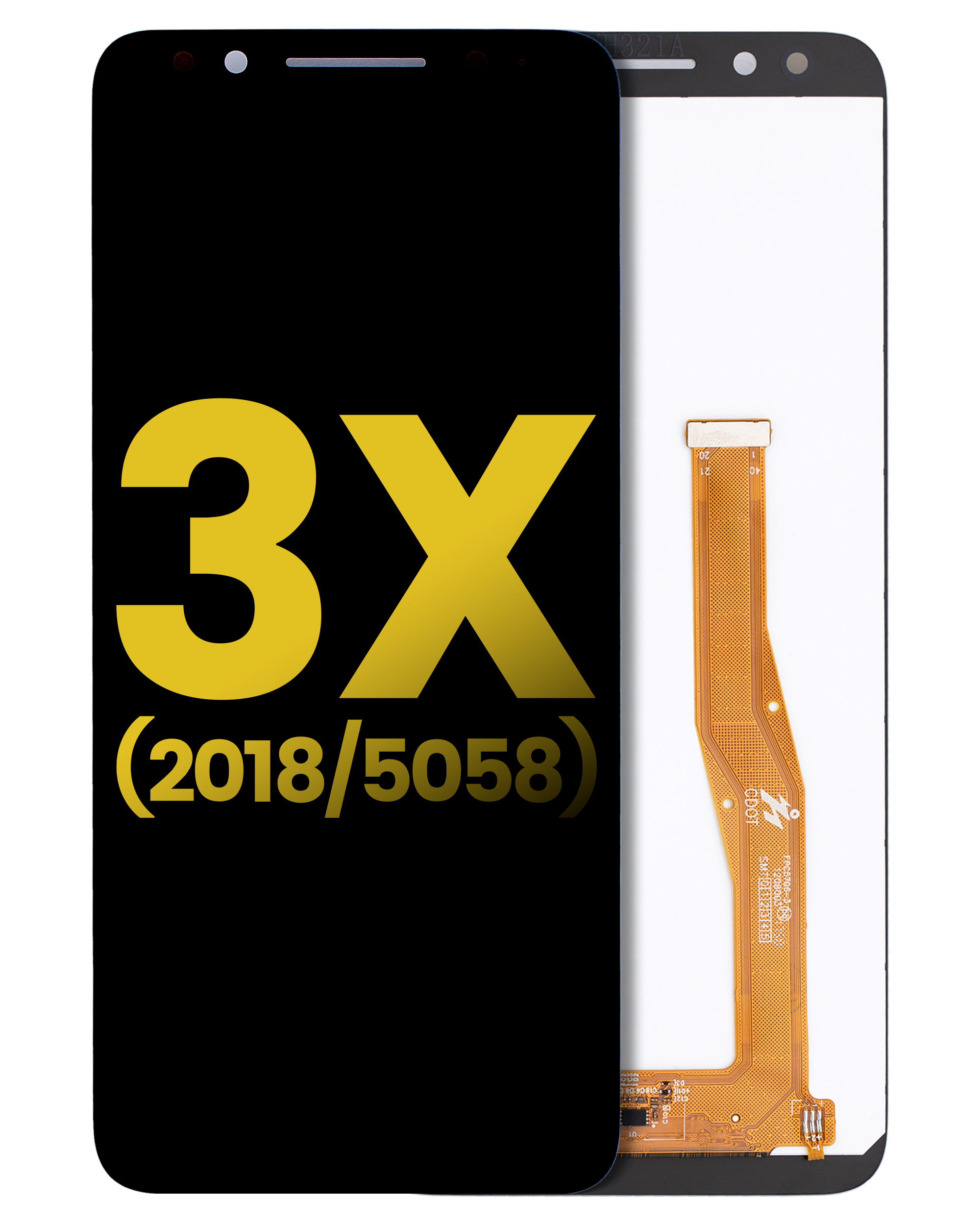 Lcd Assembly Without Frame Compatible For Alcatel 3X (5058 / 2018) (Refurbished) (All Colors)