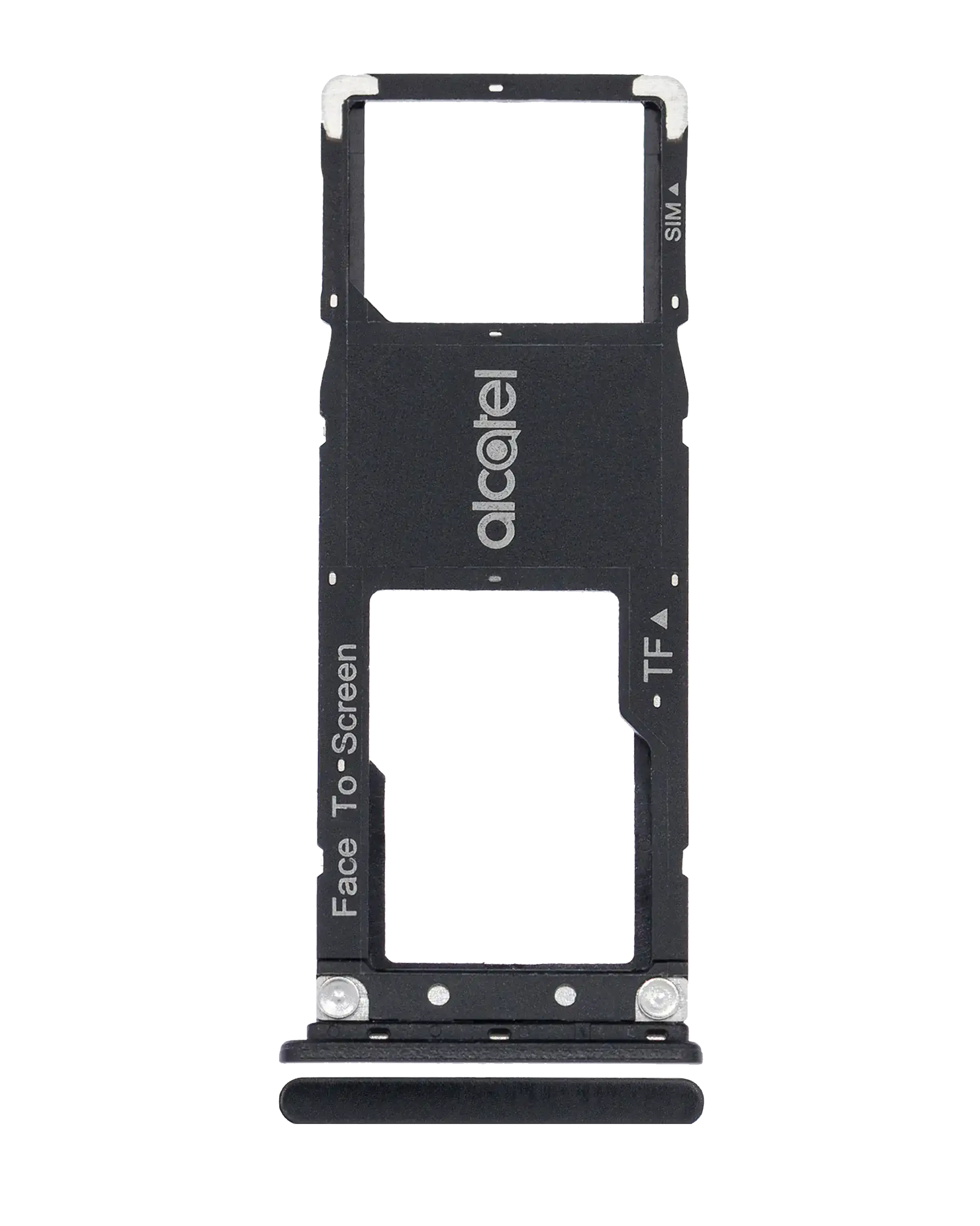 Single Sim Card Tray Compatible For Alcatel 3C (5026 / 2018) (Black)
