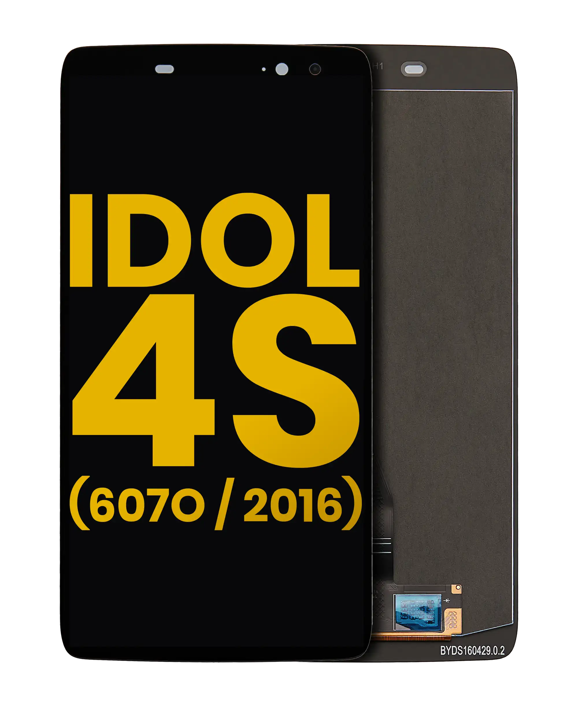 Oled Assembly Without Frame Compatible For Alcatel Idol 4S (607O / 2016) (Refurbished) (Black)