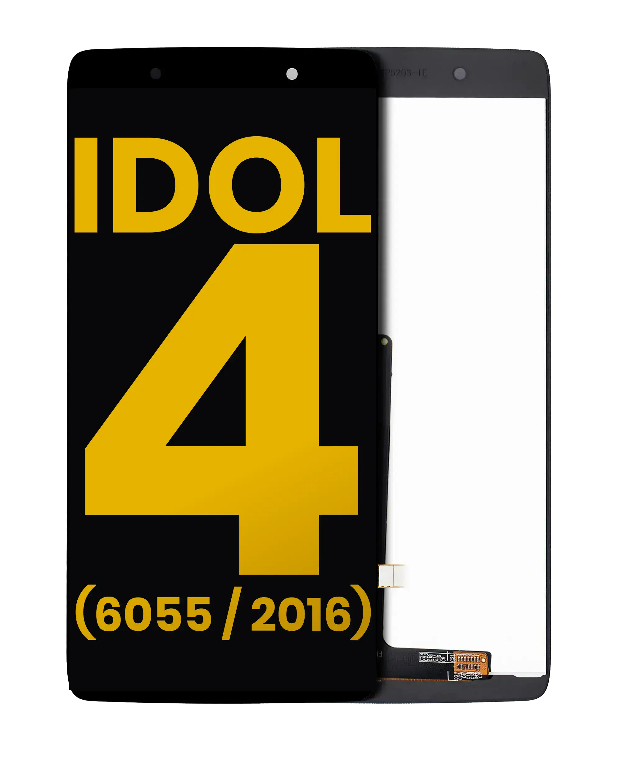 Lcd Assembly Without Frame Compatible For Alcatel Idol 4 (6055 / 2016) (Refurbished) (Black)
