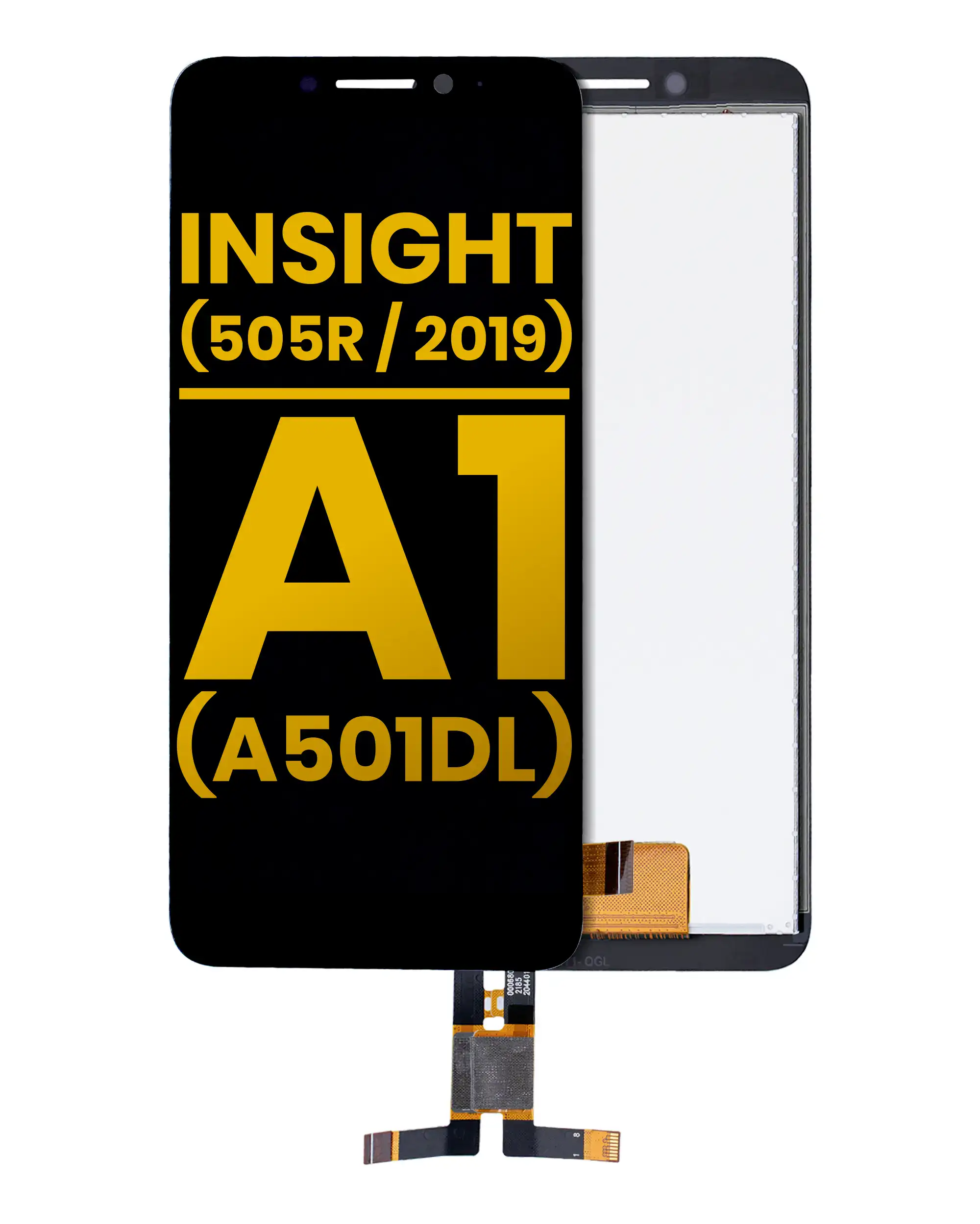 Oled Assembly Without Frame Compatible For Alcatel At&T Insight (5005R / 2019) / Tcl A1 (A501Dl) (Refurbished) (Black)