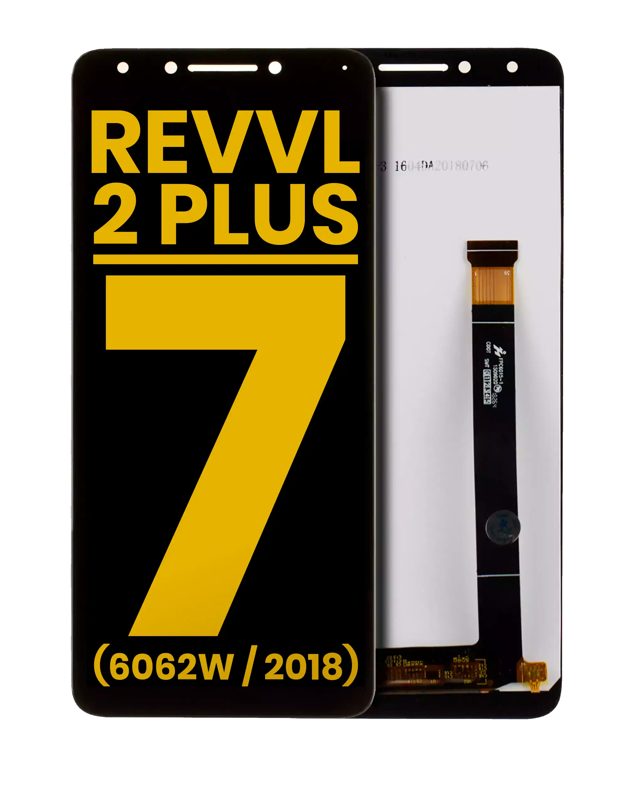 Lcd Assembly Without Frame Compatible For T-Mobile Revvl 2 Plus  / Alcatel 7 (6062W / 2018) (Refurbished) (All Colors)