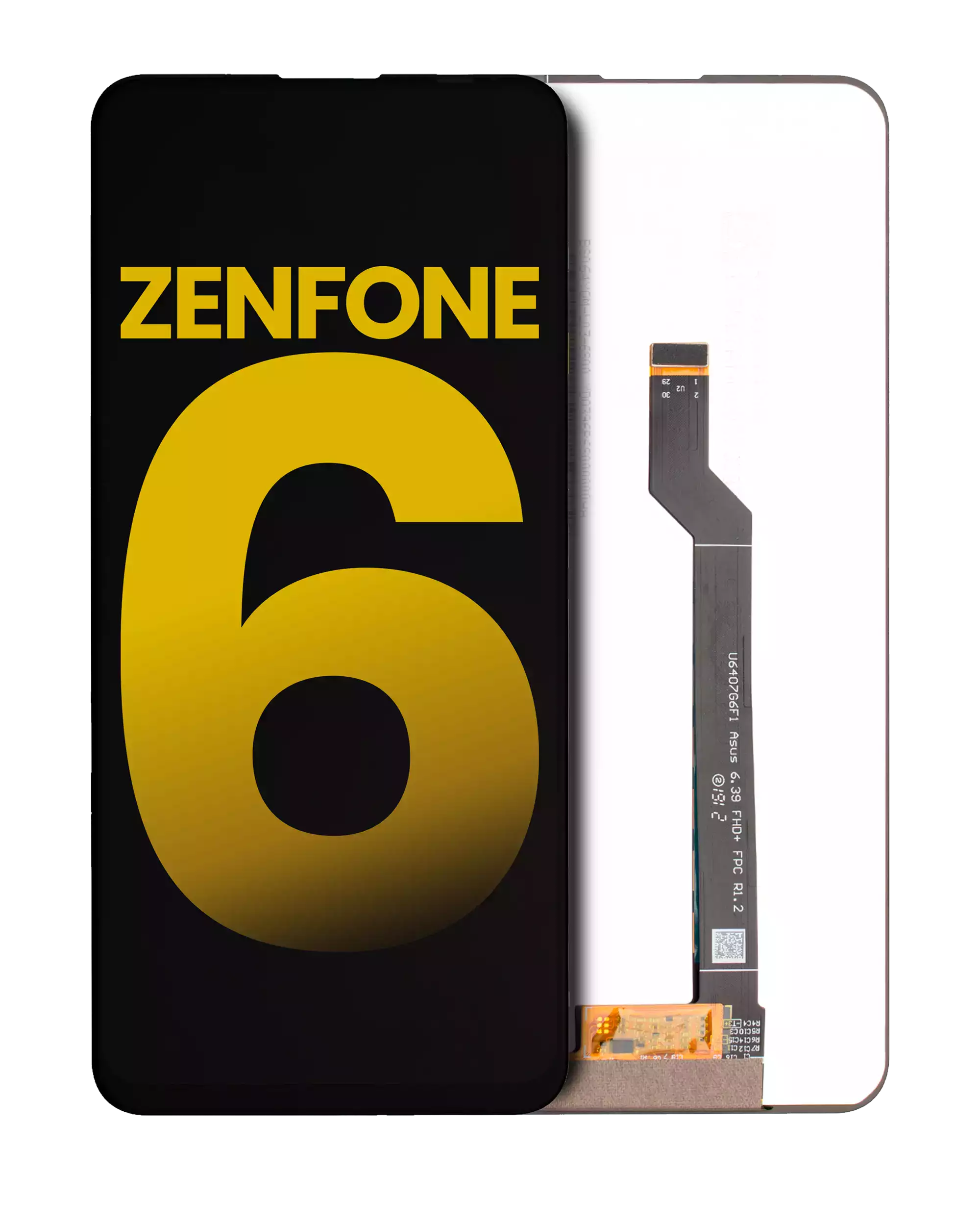 Lcd Assembly Without Frame Compatible For Asus Zenfone 6 (Zs630Kl / 2019) (Refurbished) (All Colors)