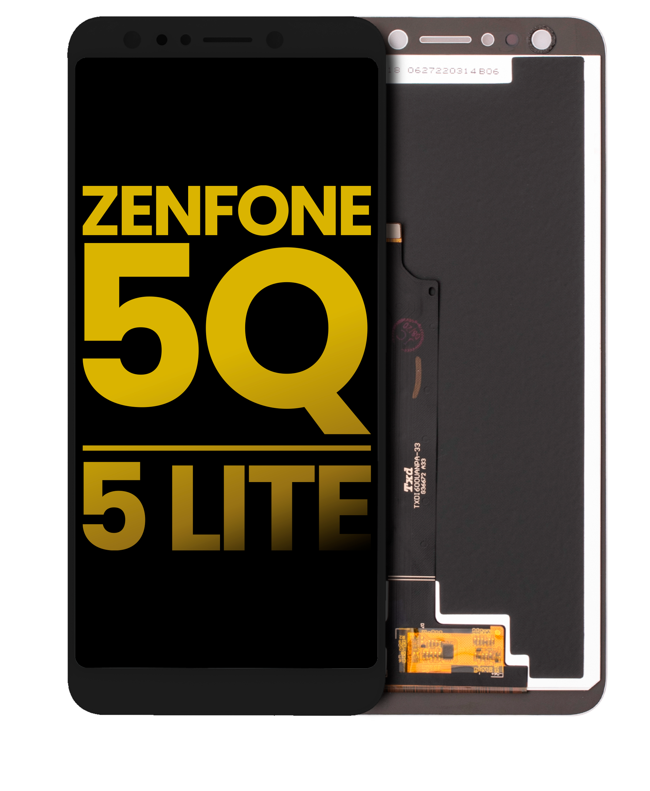 Lcd Assembly Without Frame Compatible For Asus Zenfone 5Q / 5 Lite (Zc600Kl / X017Da / 2018) (Refurbished) (Black)