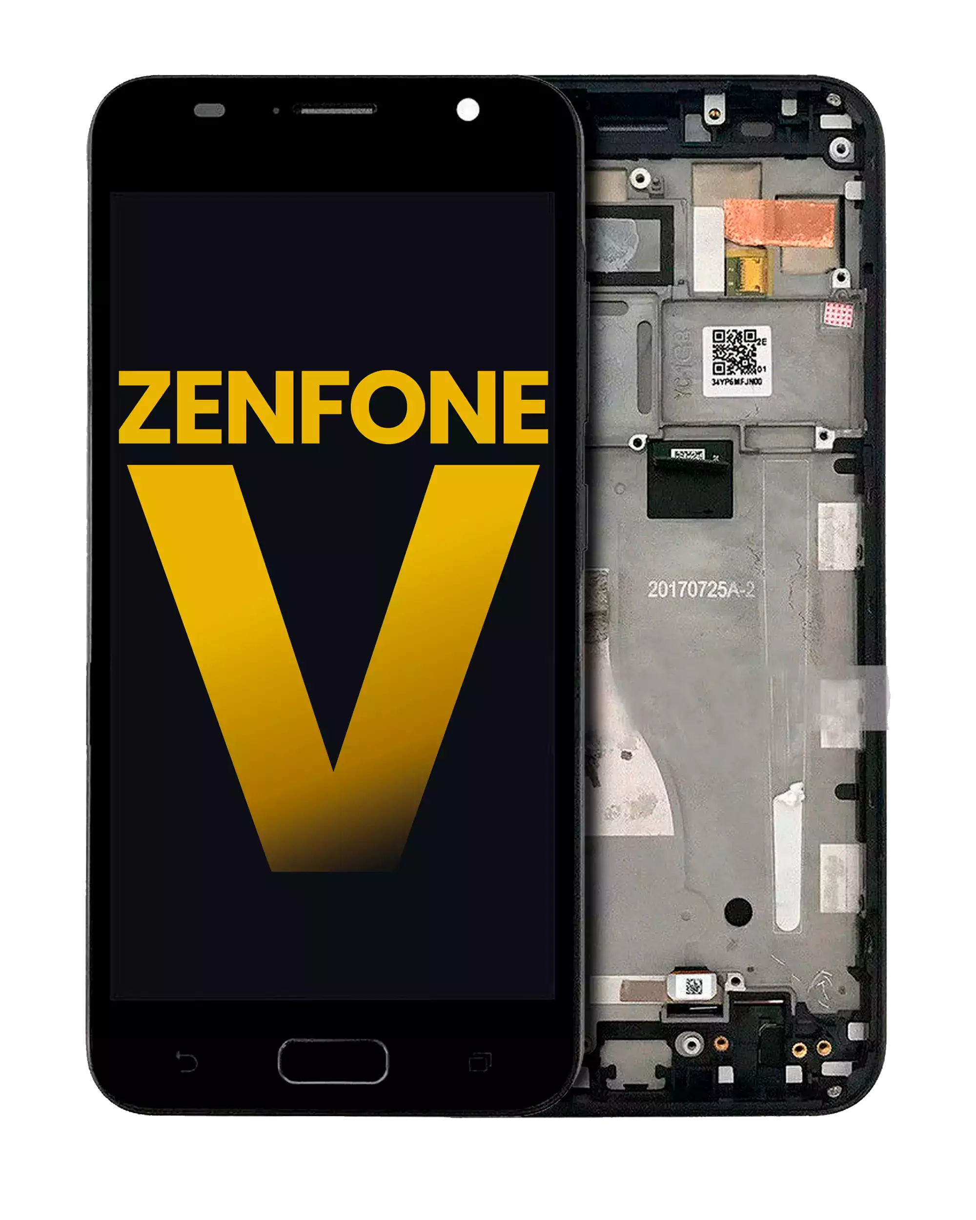 Lcd Assembly With Frame Compatible For Asus Zenfone V (V520Kl / 2017) (Refurbished) (All Colors)