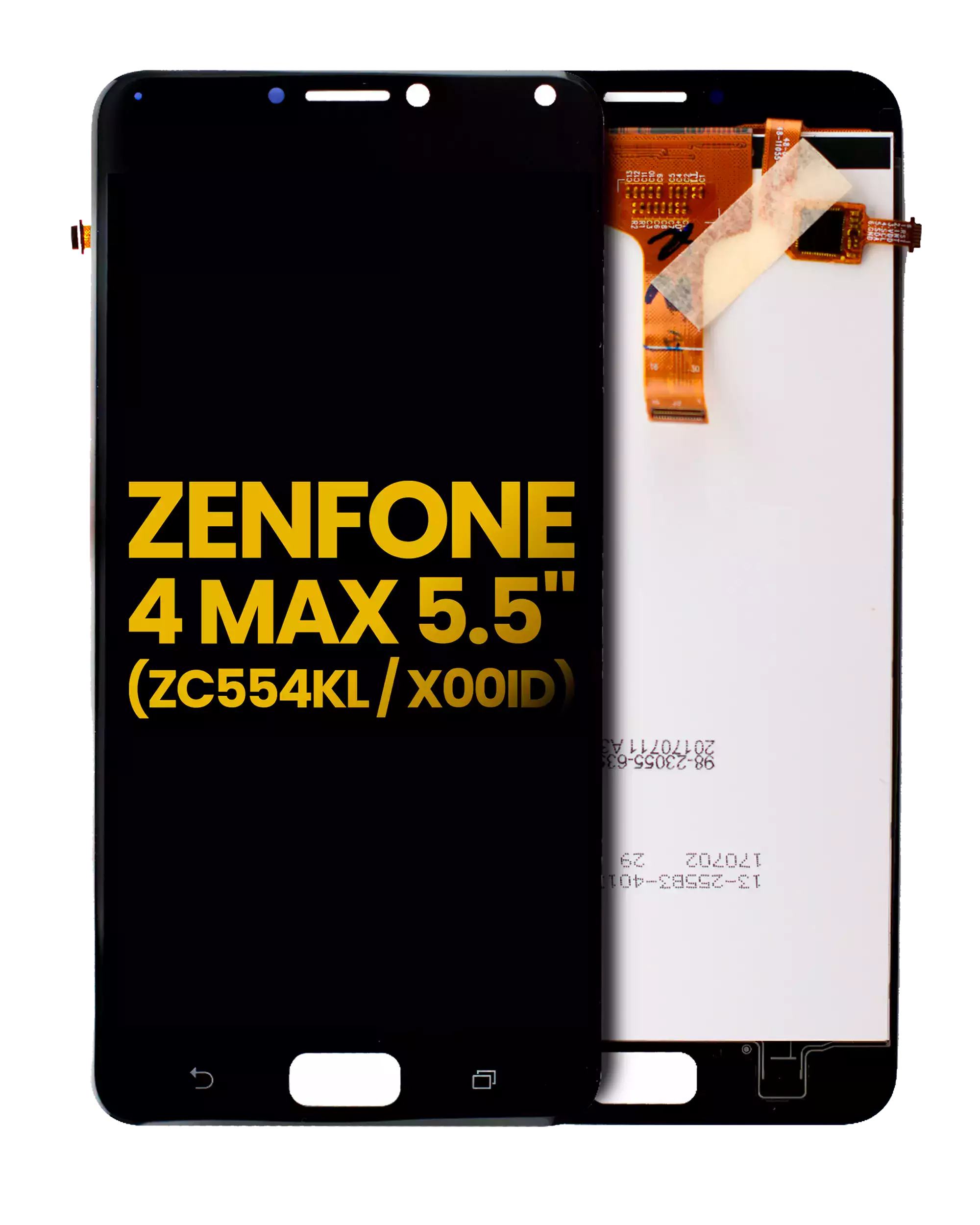 Lcd Assembly Without Frame Compatible For Asus Zenfone 4 Max Pro / Zenfone 4 Max Plus (Zc554Kl / 2017) (Refurbished) (Black)