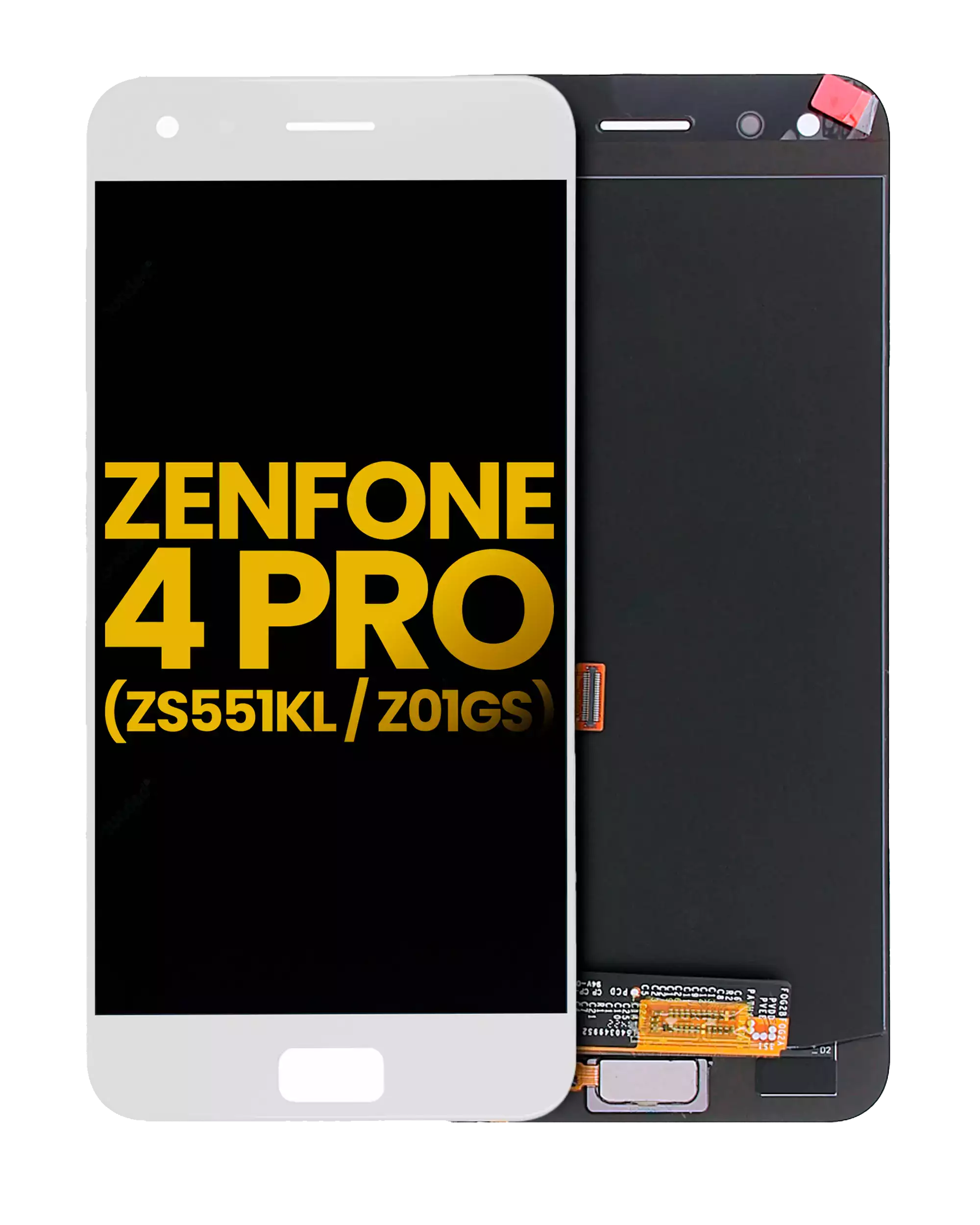 Lcd Assembly Without Frame Compatible For Asus Zenfone 4 Pro (Zs551Kl / 2017) (Refurbished) (White)